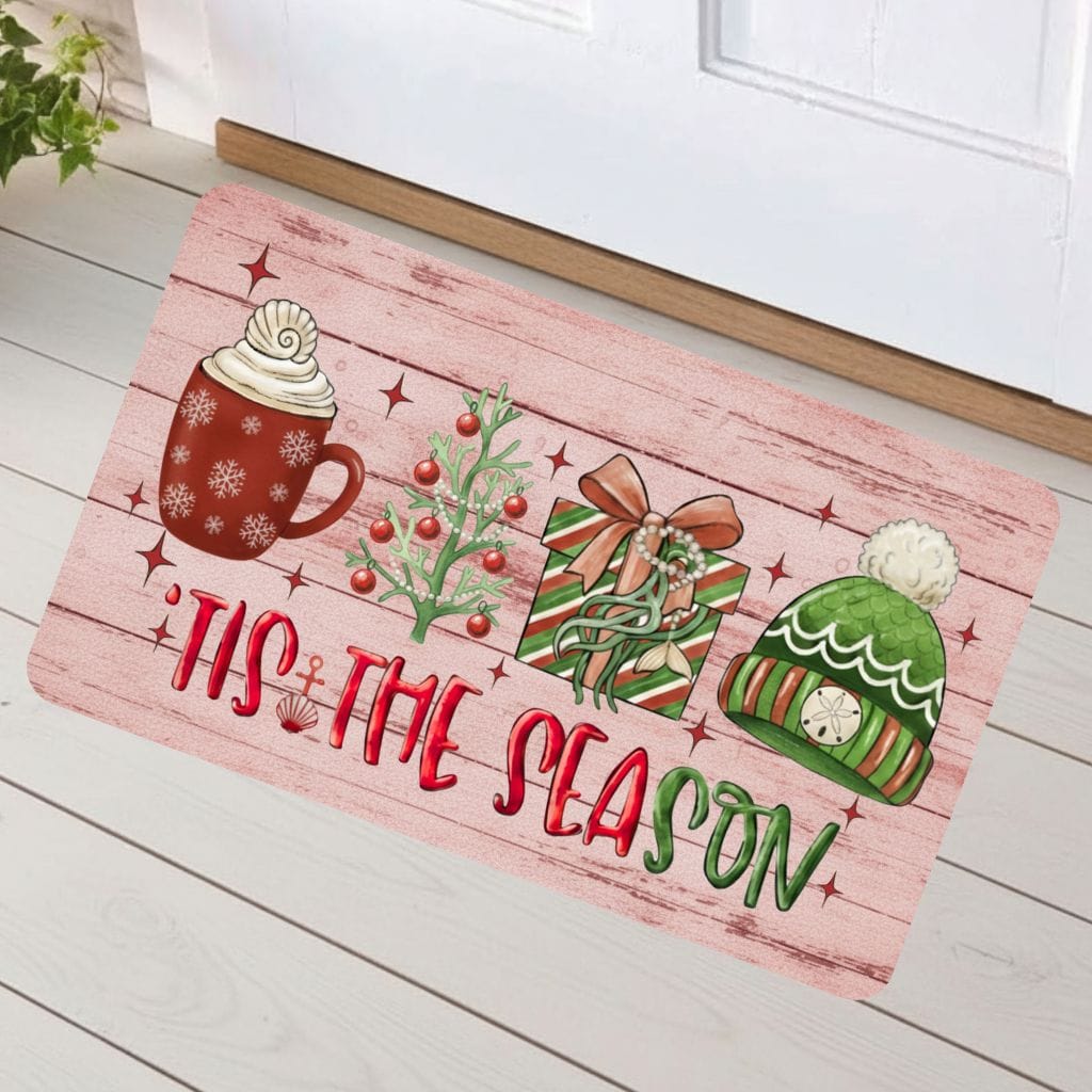 Mountains &amp; Mermaids Tis The Season Doormat 18&#39;&#39; × 30&#39;&#39; 24433283473057297720