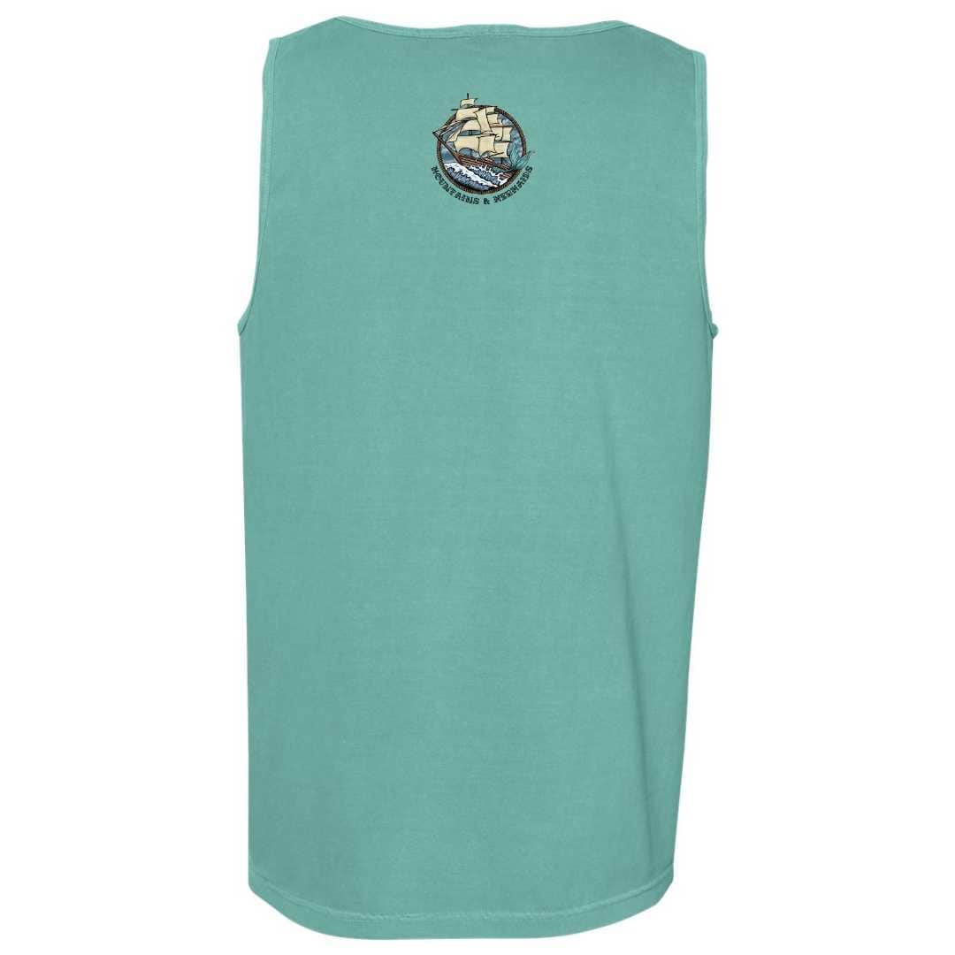 Mountains & Mermaids Uncharted Waters Boyfriend Tank (Seafoam) Small MM3901