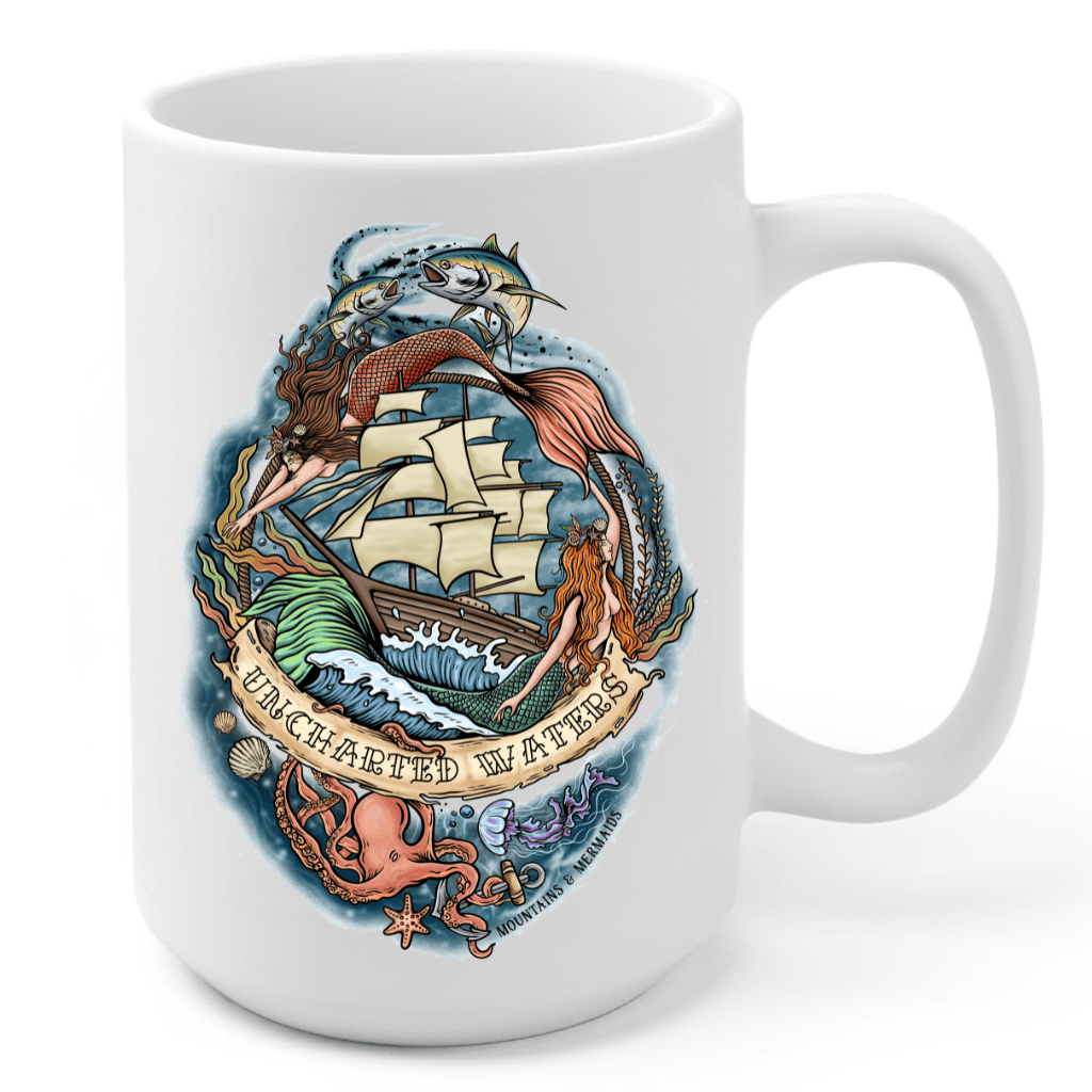 Mountains & Mermaids Uncharted Waters Coffee Mug MM3907