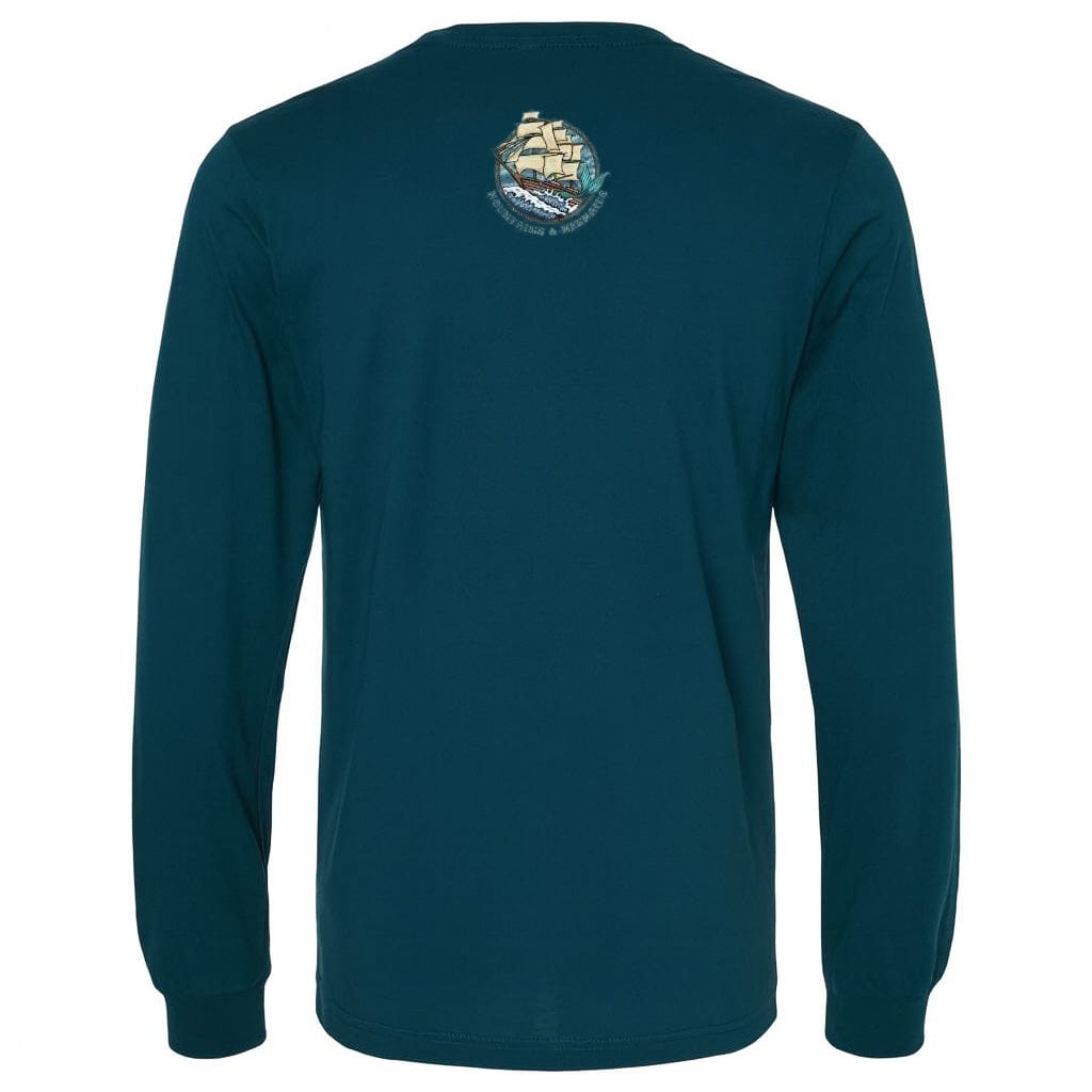 Mountains & Mermaids Uncharted Waters Long Sleeve T-Shirt (Atlantic)