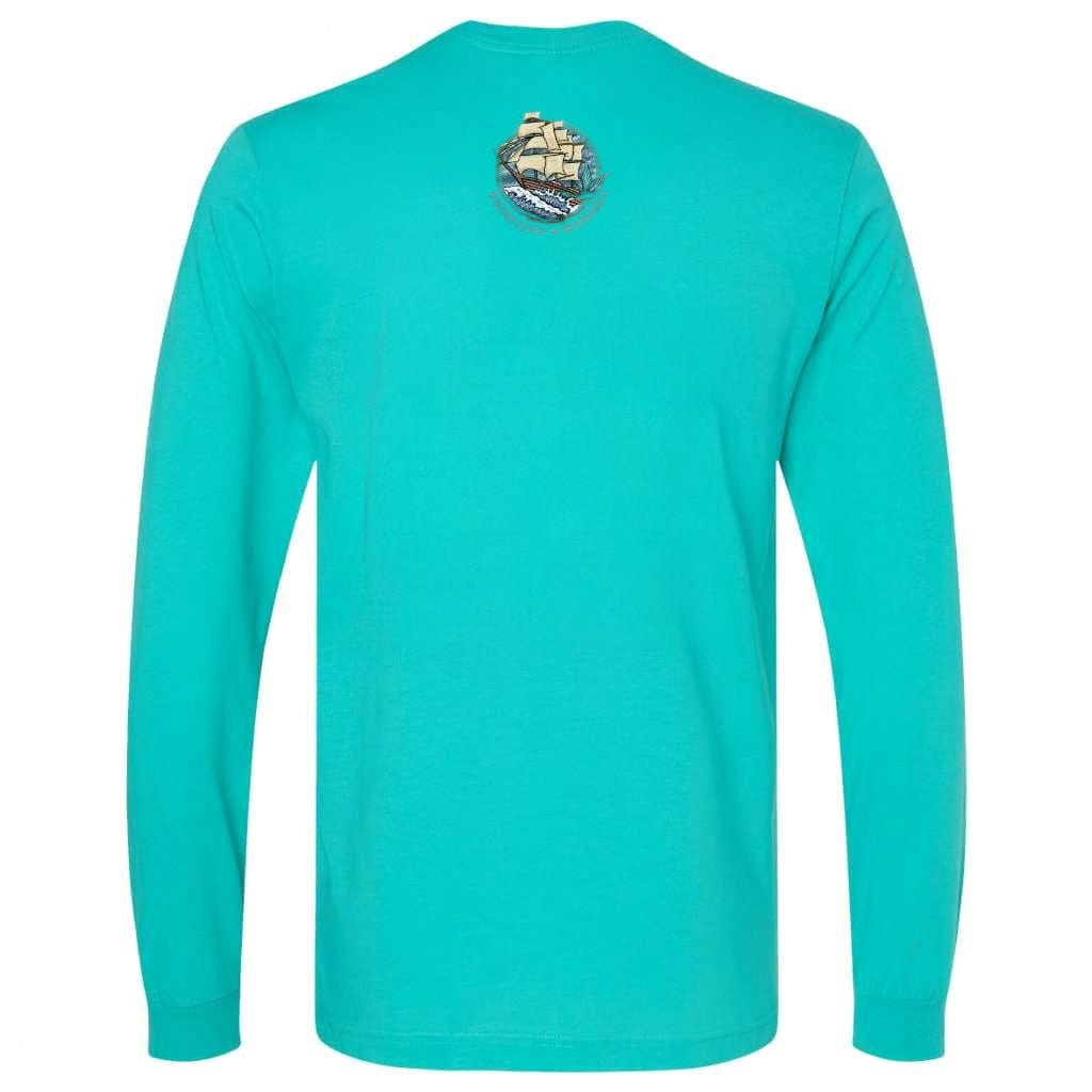 Mountains & Mermaids Uncharted Waters Long Sleeve T-Shirt (Teal) Small MM3843