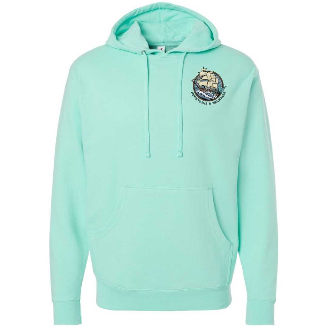 Mountains & Mermaids Uncharted Waters Pullover Hoodie (Mint)