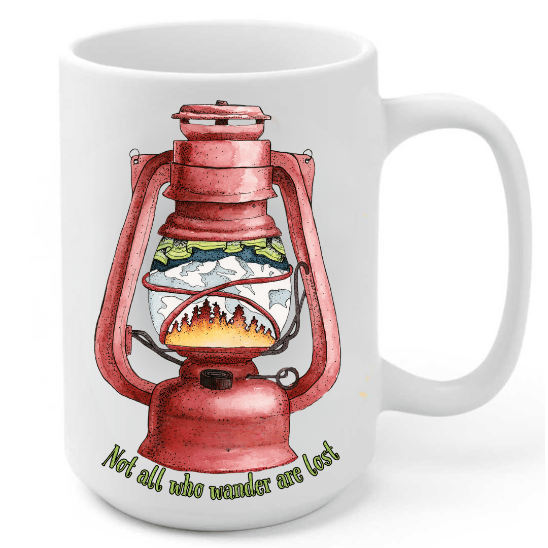 Mountains &amp; Mermaids Wander Lantern Coffee Mug