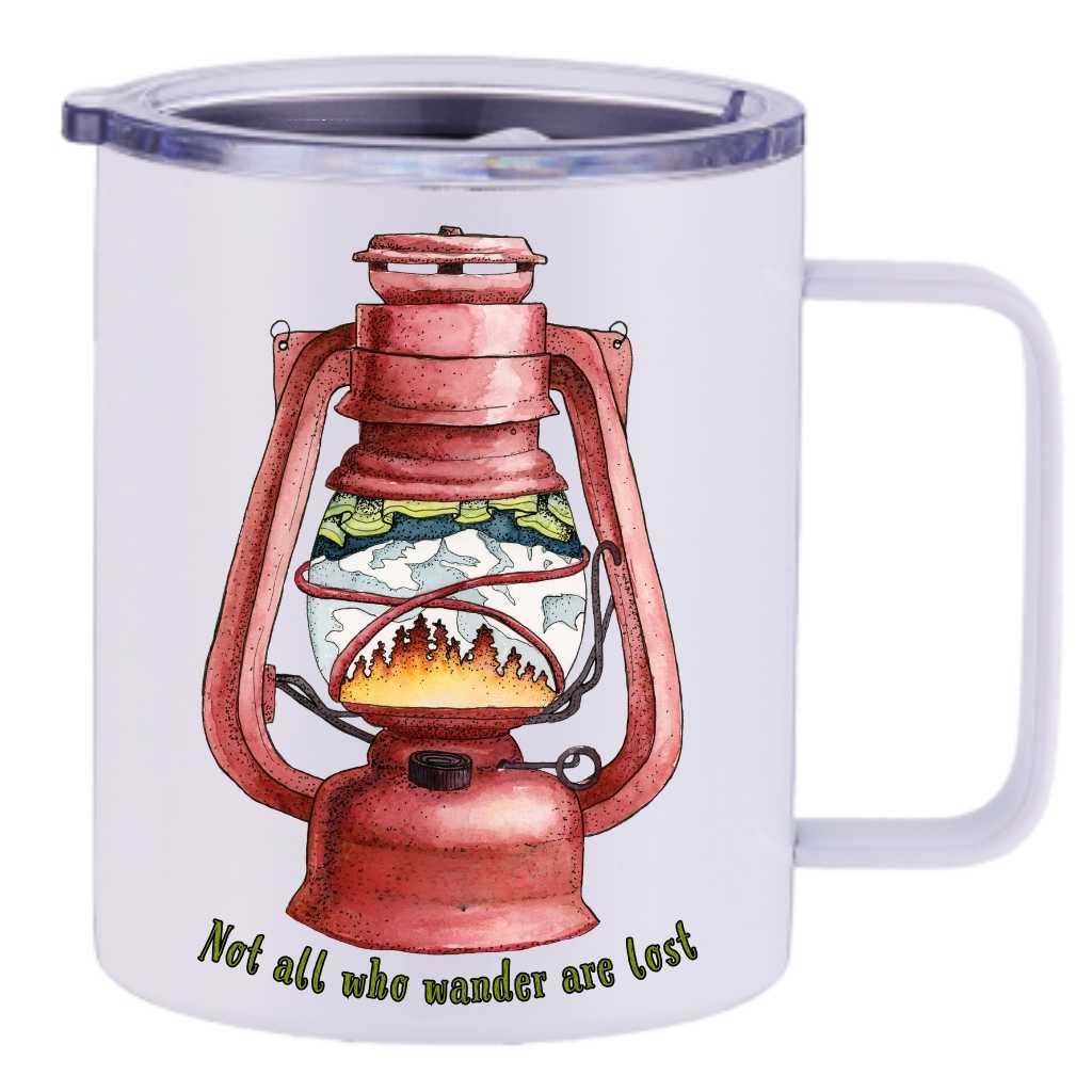 Mountains &amp; Mermaids Wander Lantern Insulated Travel Mug MM6086