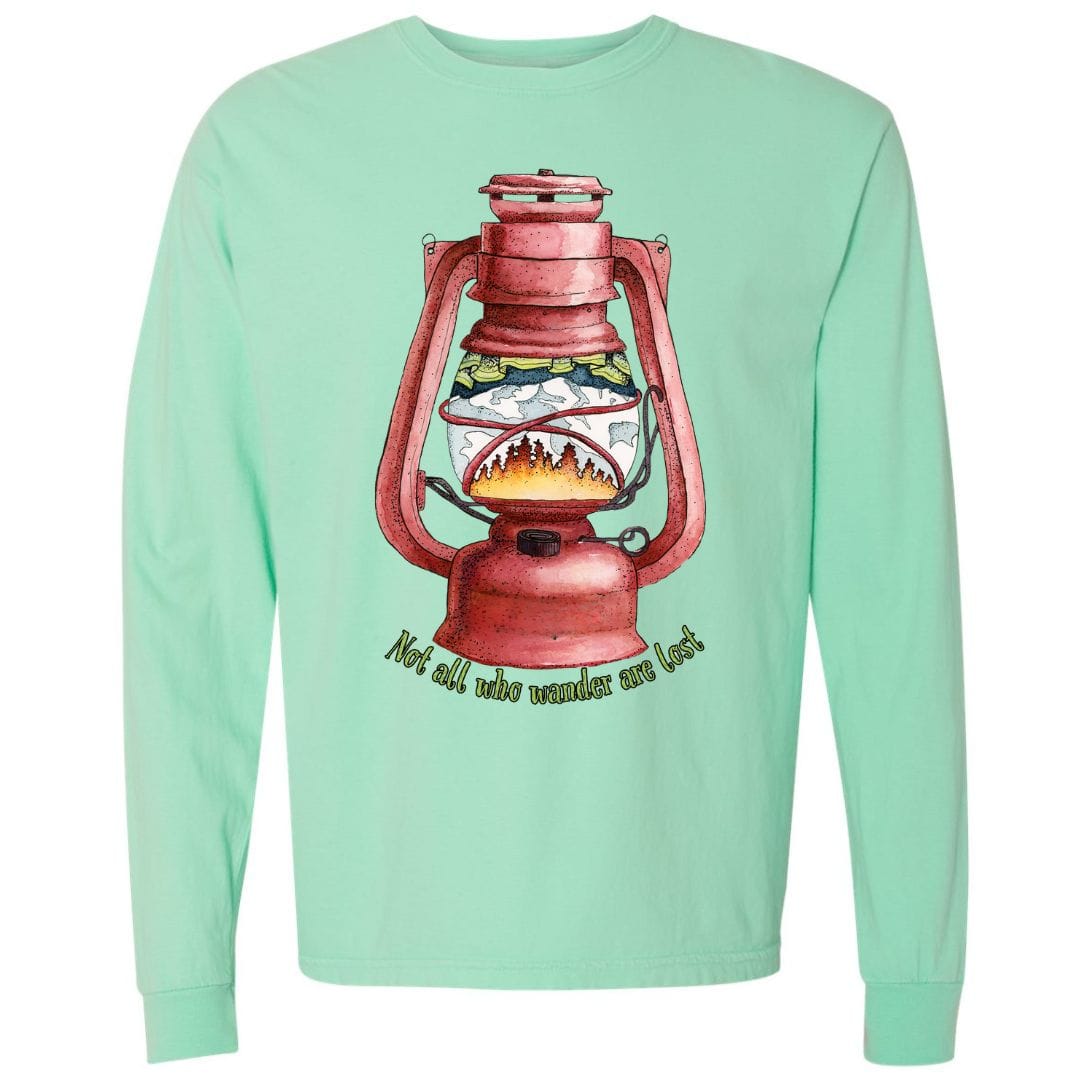 Mountains & Mermaids Wander Lantern Long Sleeve T-Shirt Small / Island Reef