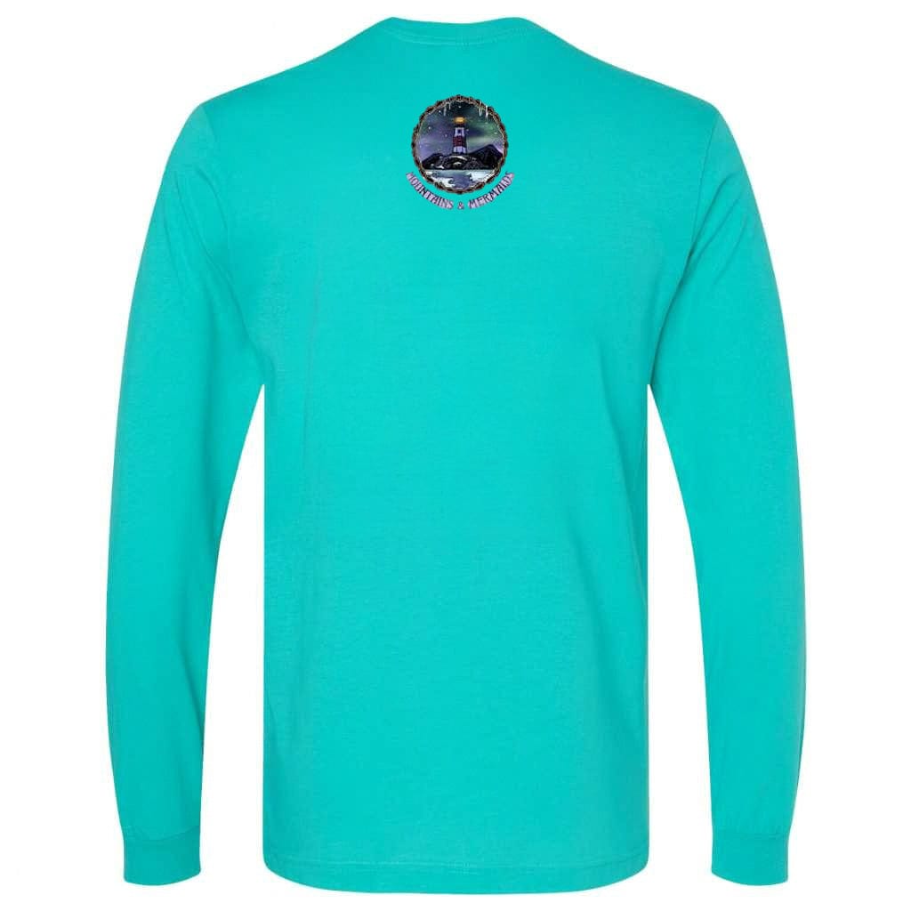 Mountains & Mermaids Winter Tides Long Sleeve T-Shirt (Teal) Small MM1642