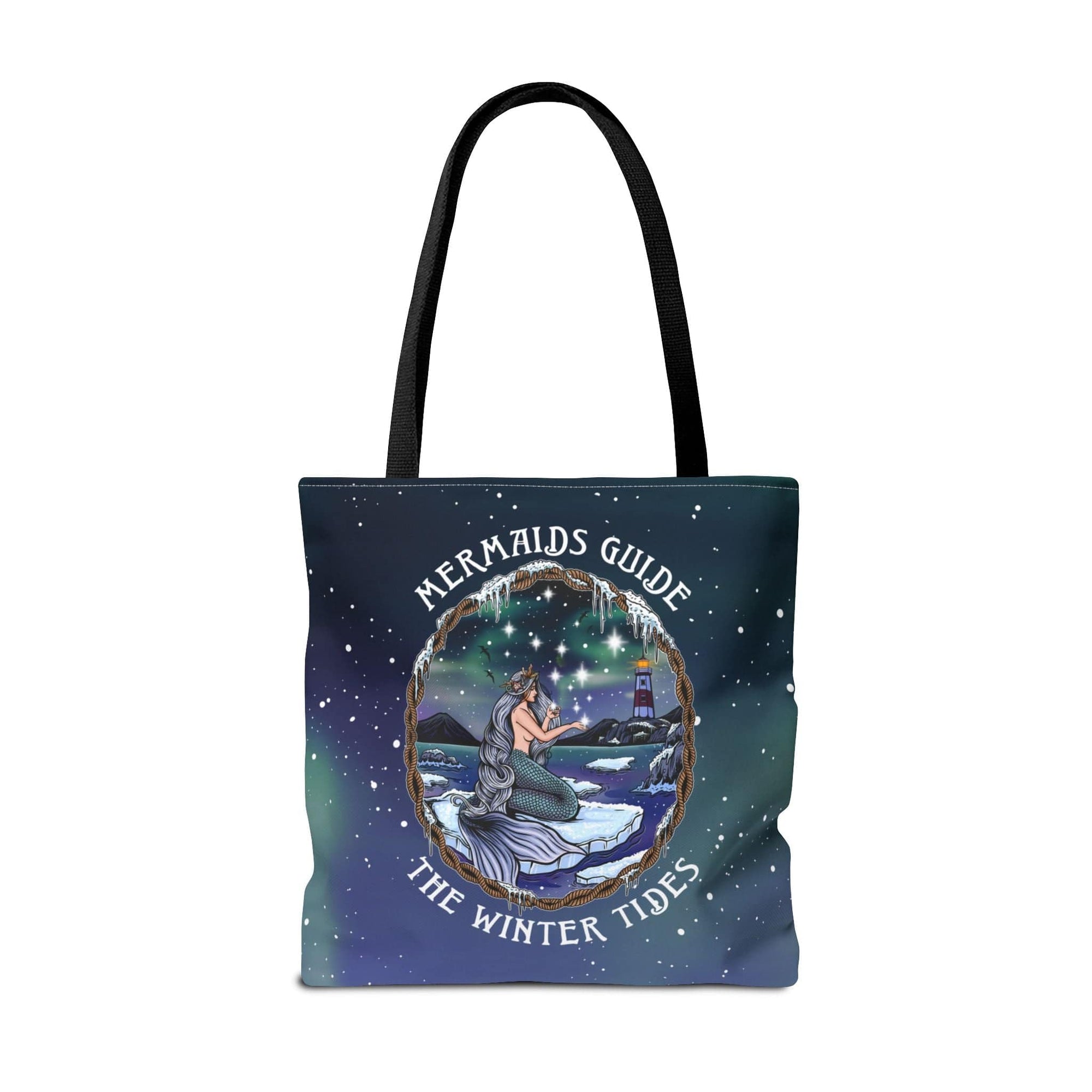 Mountains & Mermaids Winter Tides Market Tote Bag 18" × 18'' / Black 24911445431787649687