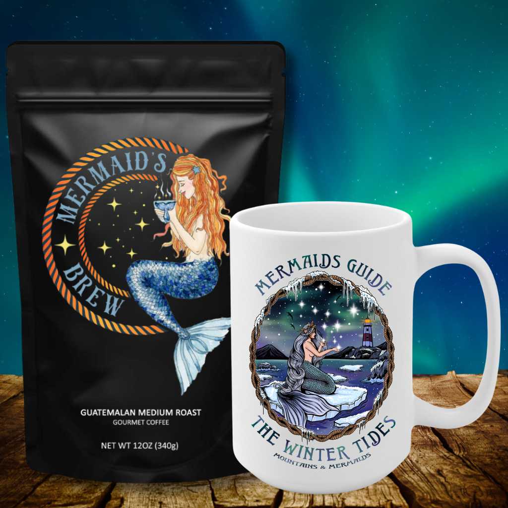 Mountains &amp; Mermaids Winter Tides Mermaid + Mermaid&#39;s Brew Coffee Bundle Ground MM3694