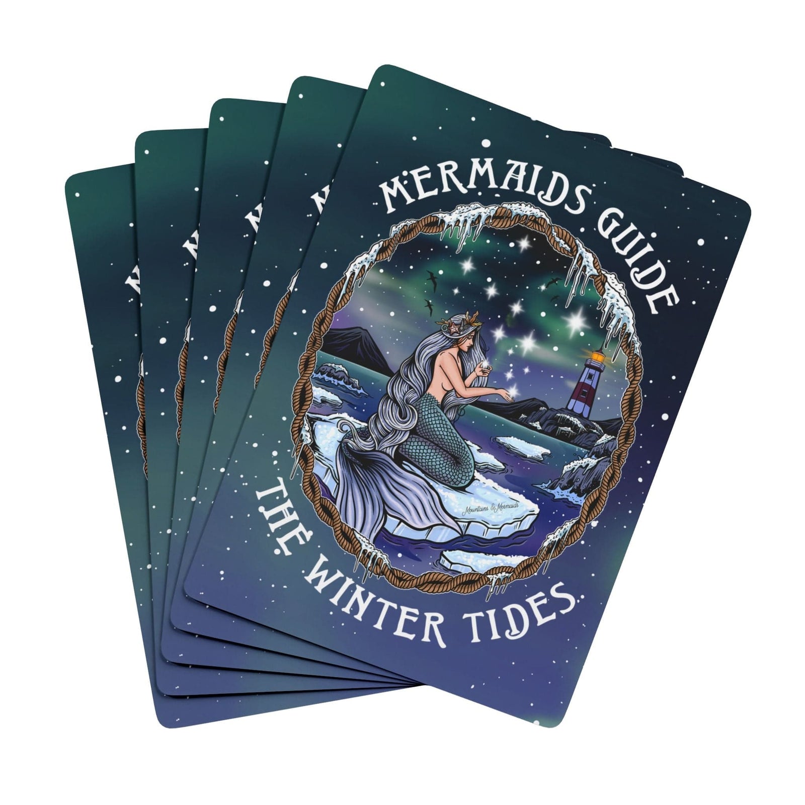 Mountains & Mermaids Winter Tides Playing Cards 2.5" x 3.5" 13496184725302249290
