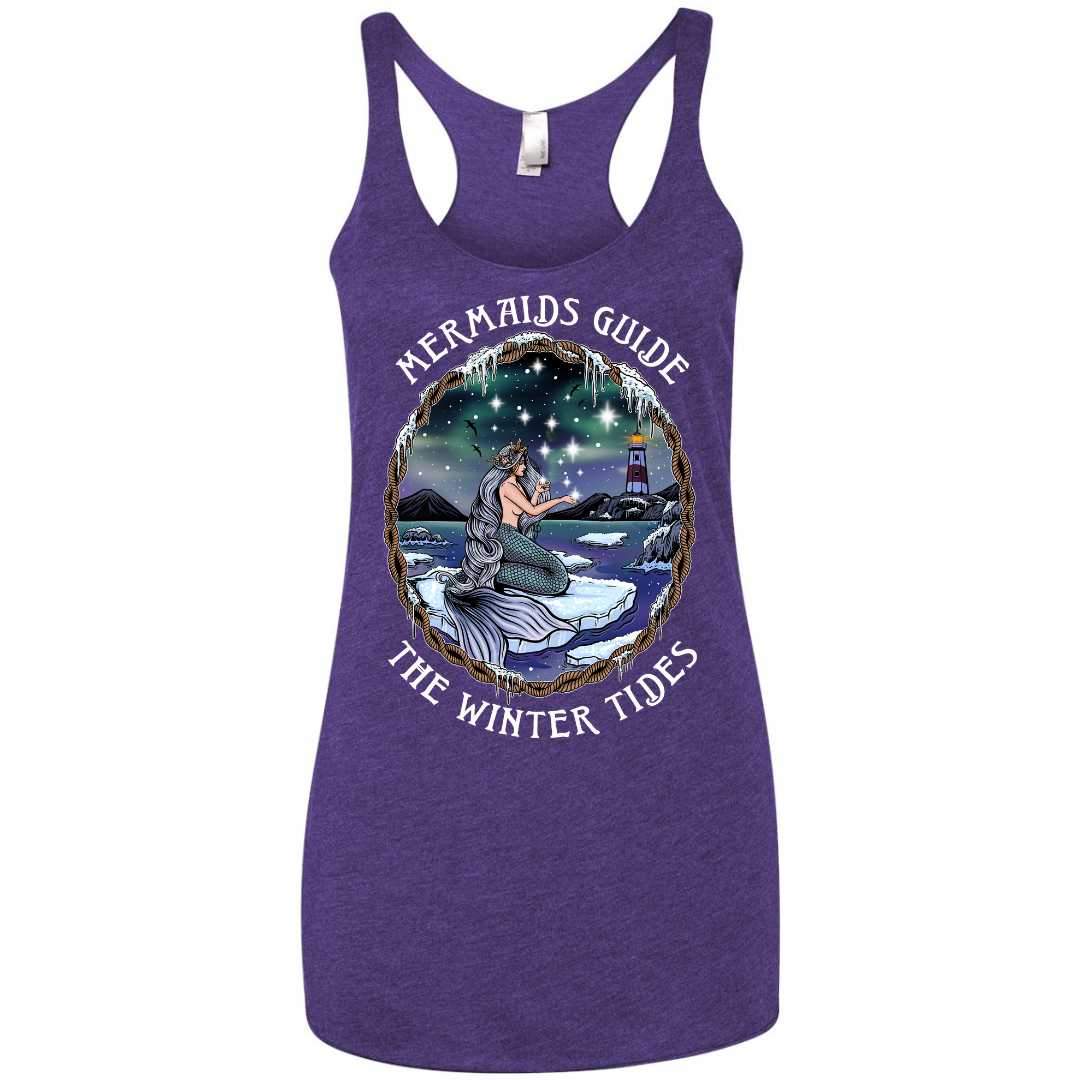 Mountains &amp; Mermaids Winter Tides Racerback Tank (Purple)
