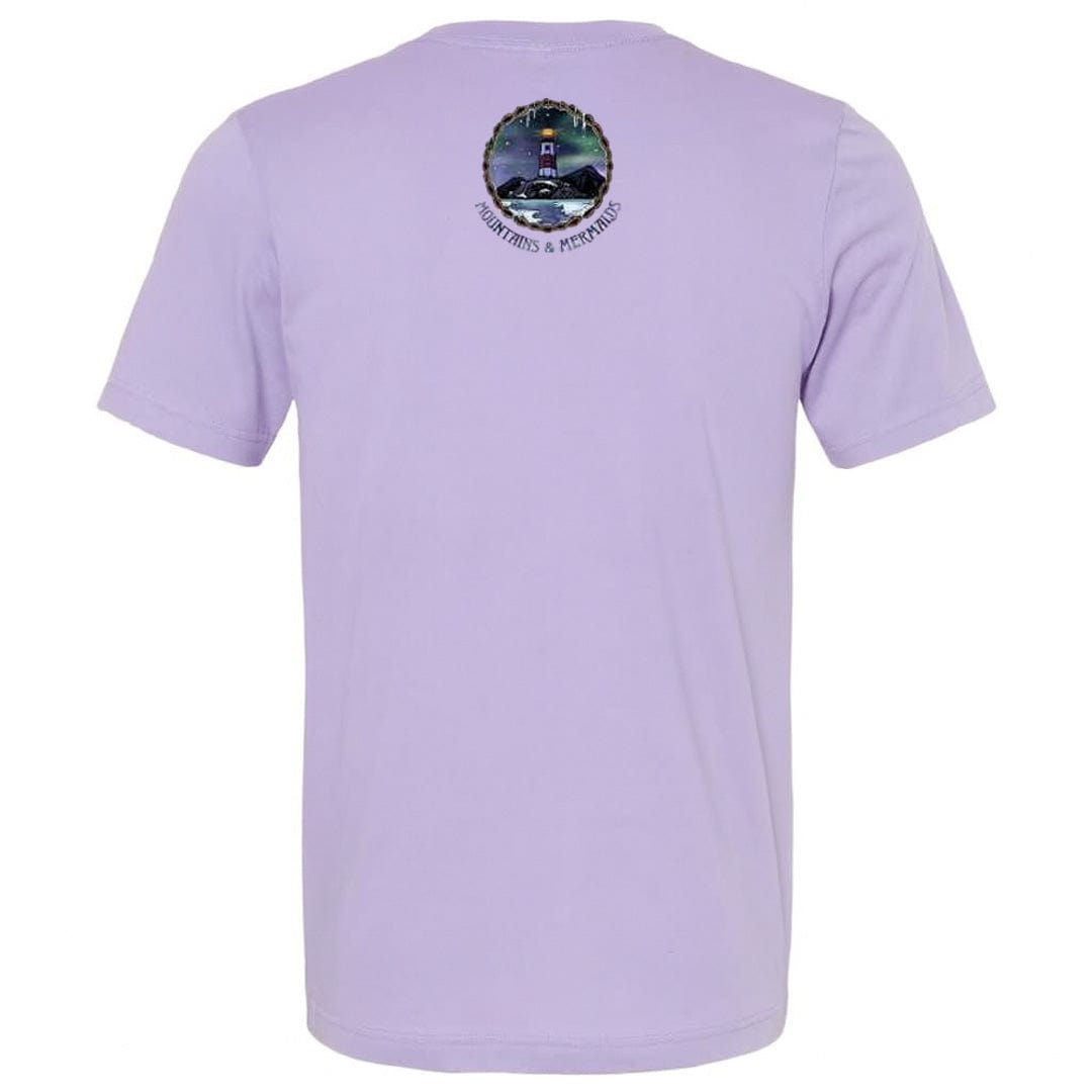 Mountains & Mermaids Winter Tides Short Sleeve T-Shirt (Lavender)