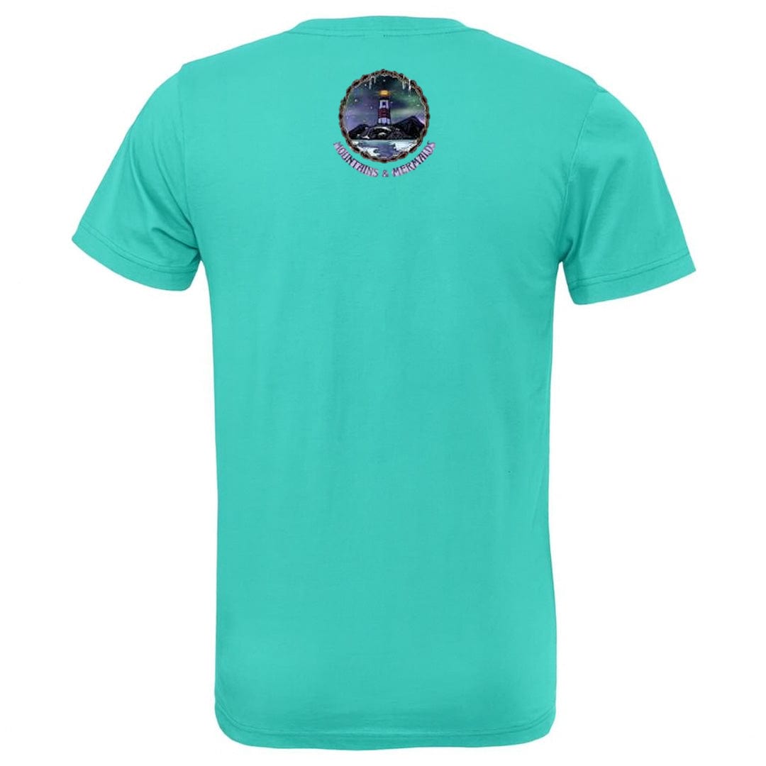 Mountains & Mermaids Winter Tides Short Sleeve T-Shirt (Teal)