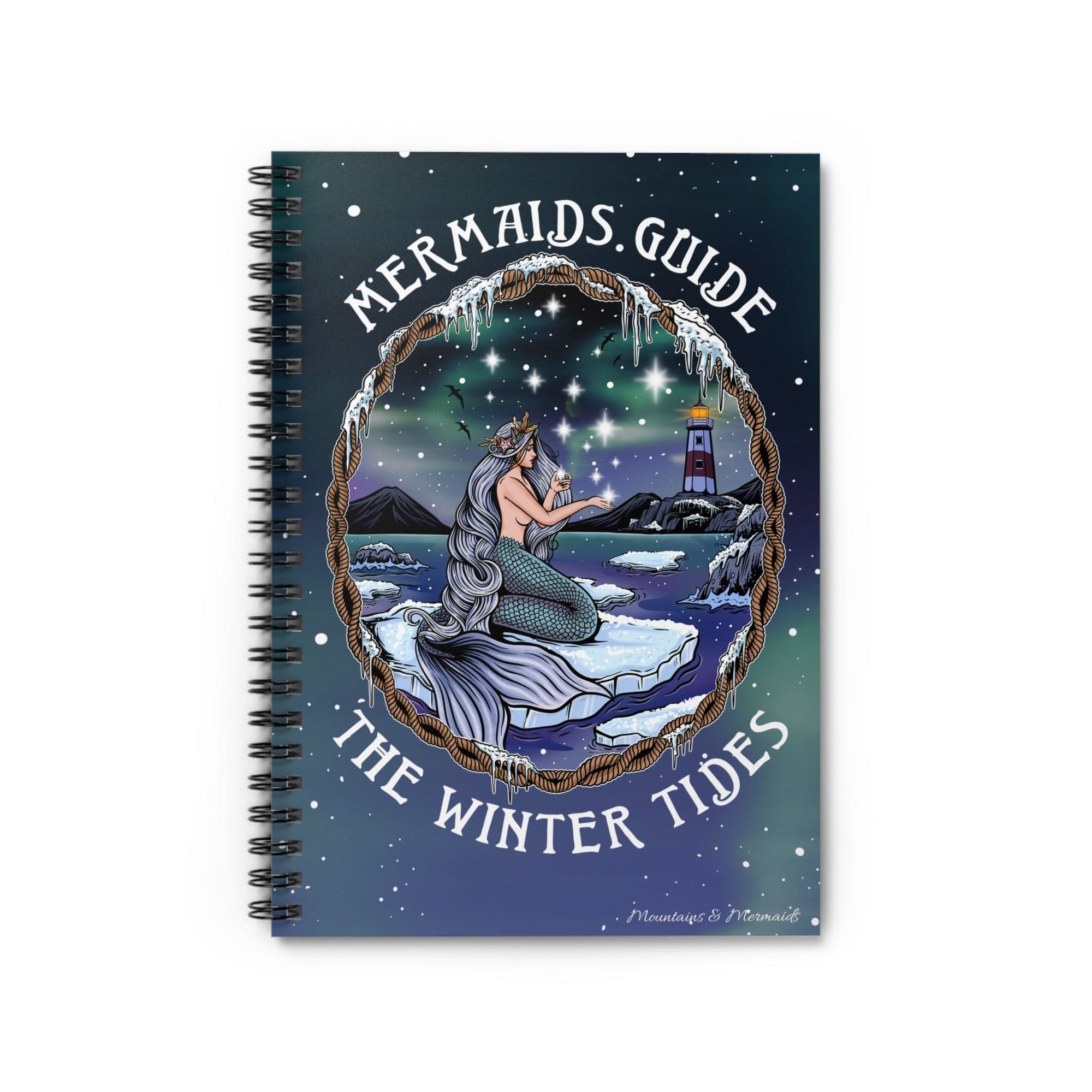 Mountains & Mermaids Winter Tides Spiral Notebook - Ruled Line One Size 19211146773500211589