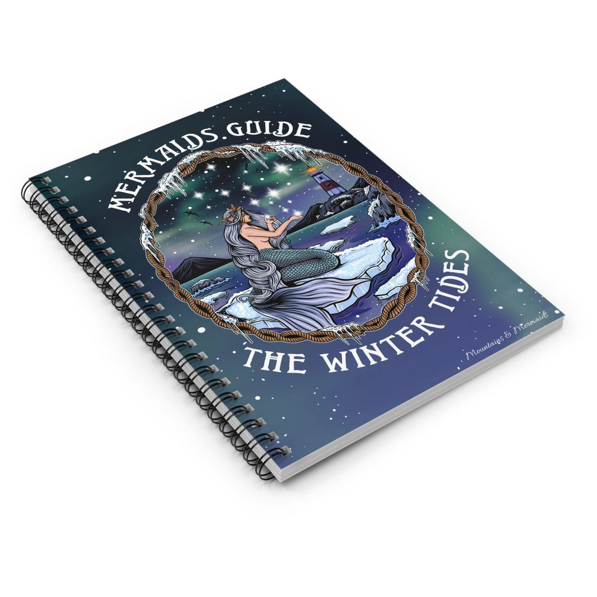 Mountains & Mermaids Winter Tides Spiral Notebook - Ruled Line One Size 19211146773500211589