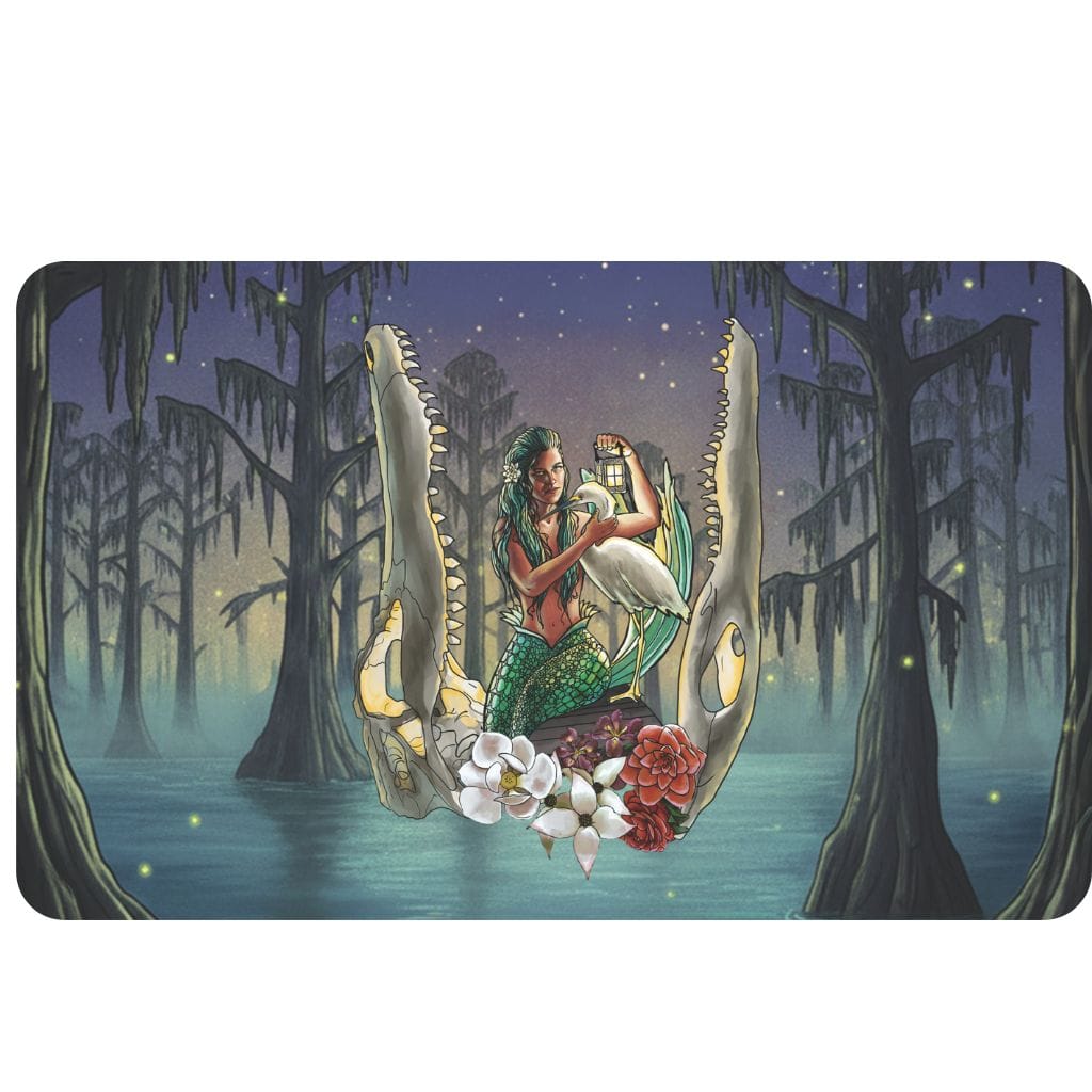 Printify Bayou Mermaid Doormat 18'' × 30'' 21056582348745139404