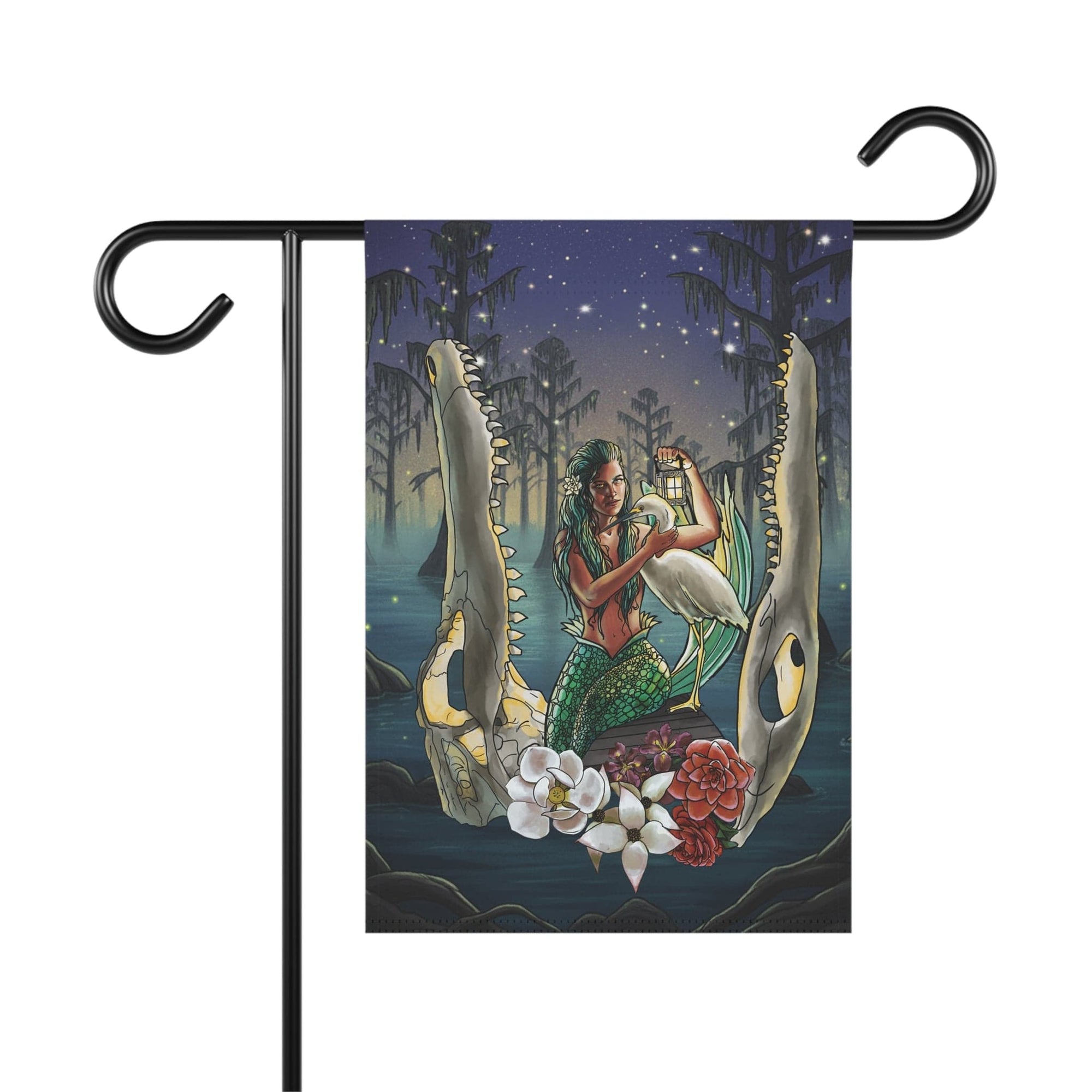 Printify Bayou Mermaid House Flag