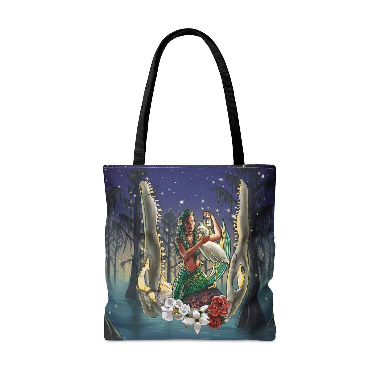 Printify Bayou Mermaid Tote Bag Large 57692517865429268609