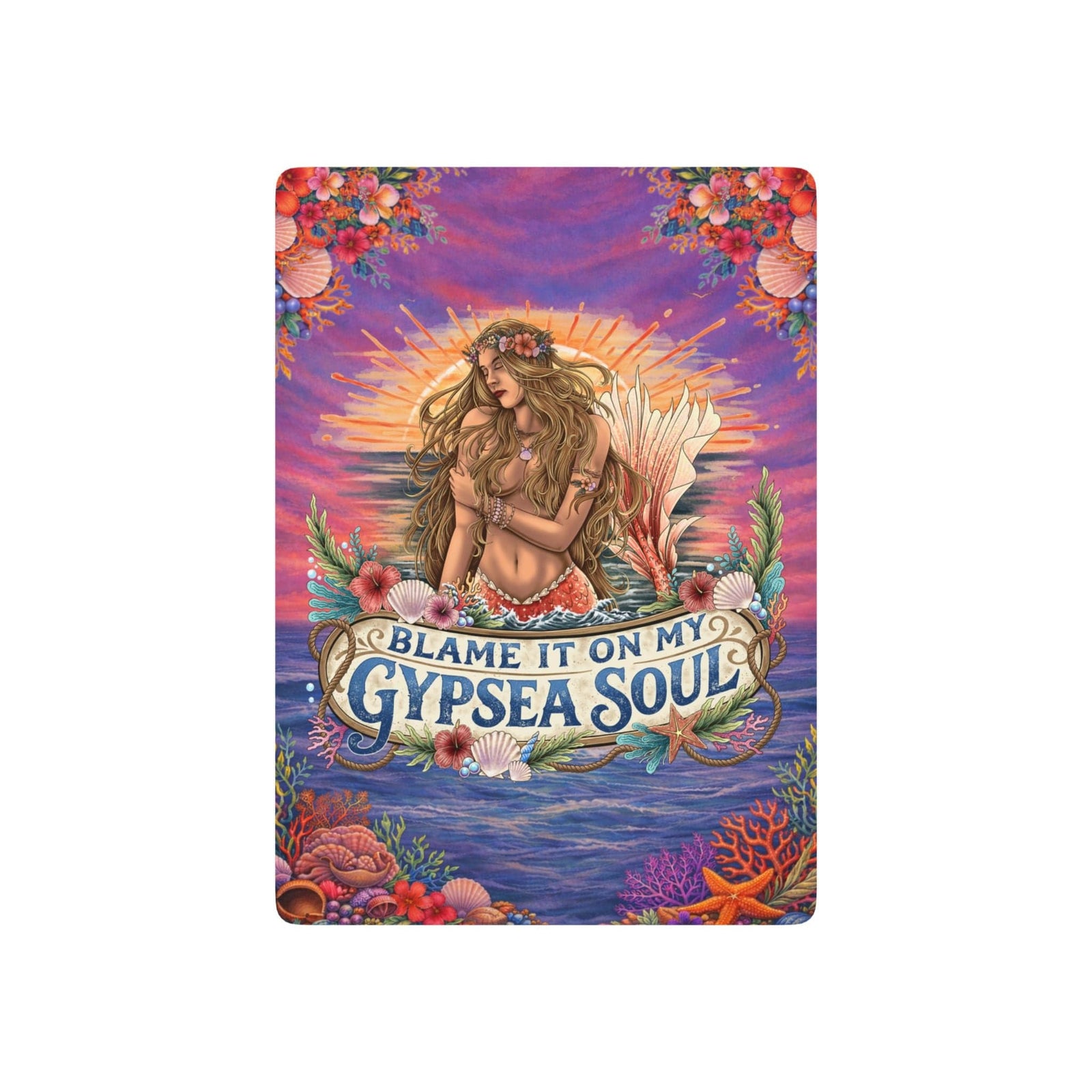 Printify Blame It on My Gypsea Soul Playing Cards 2.5" x 3.5" / White / Semi Glossy 23239608683933204233