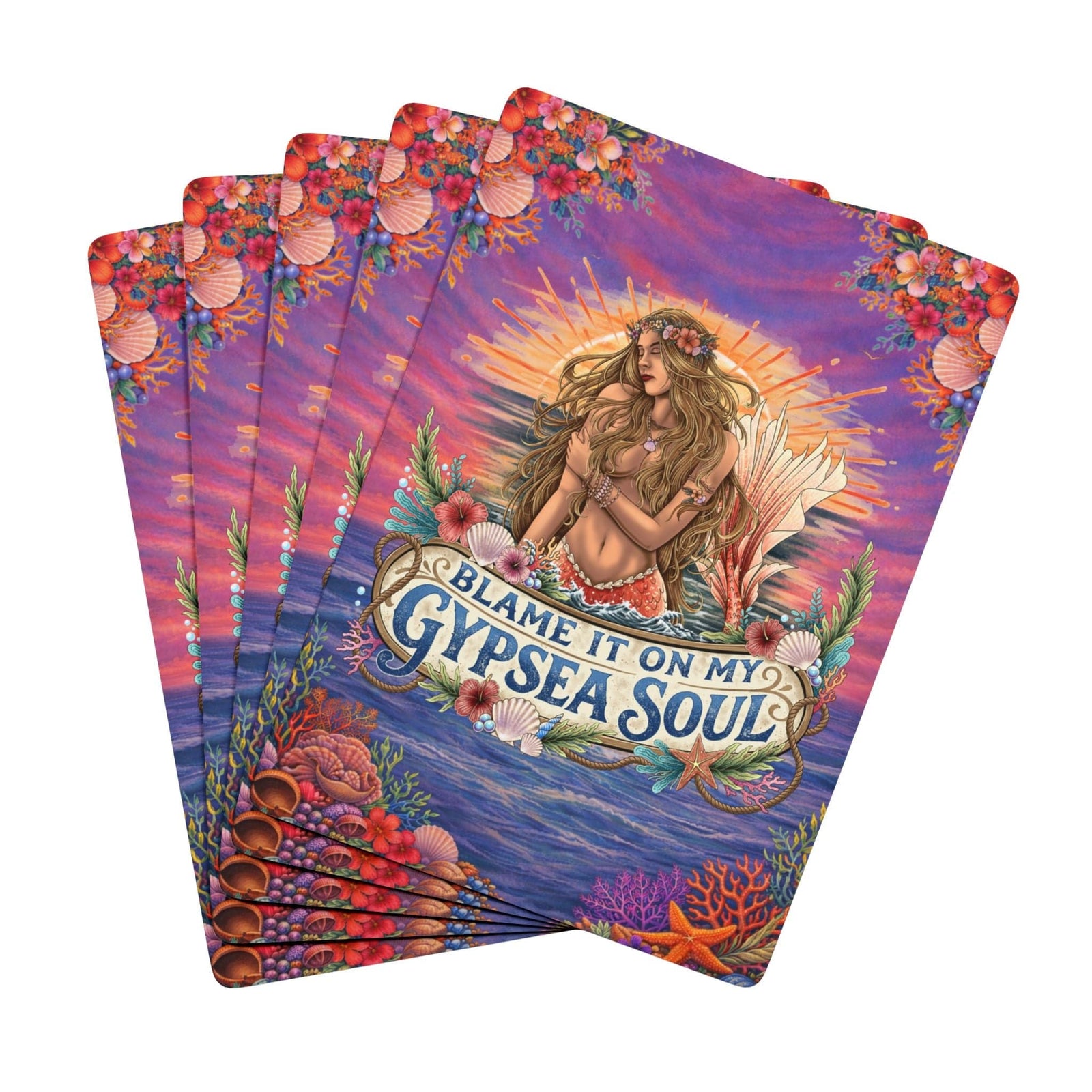 Printify Blame It on My Gypsea Soul Playing Cards 2.5" x 3.5" / White / Semi Glossy 23239608683933204233