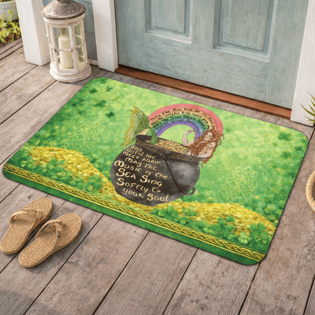 Printify Celtic Mermaid Doormat 18'' × 30'' 14292162328564669945