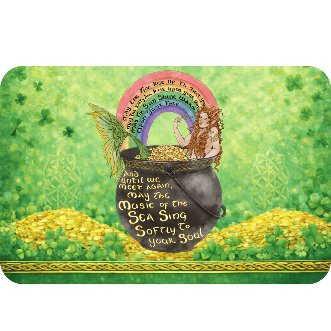 Printify Celtic Mermaid Doormat 18'' × 30'' 14292162328564669945