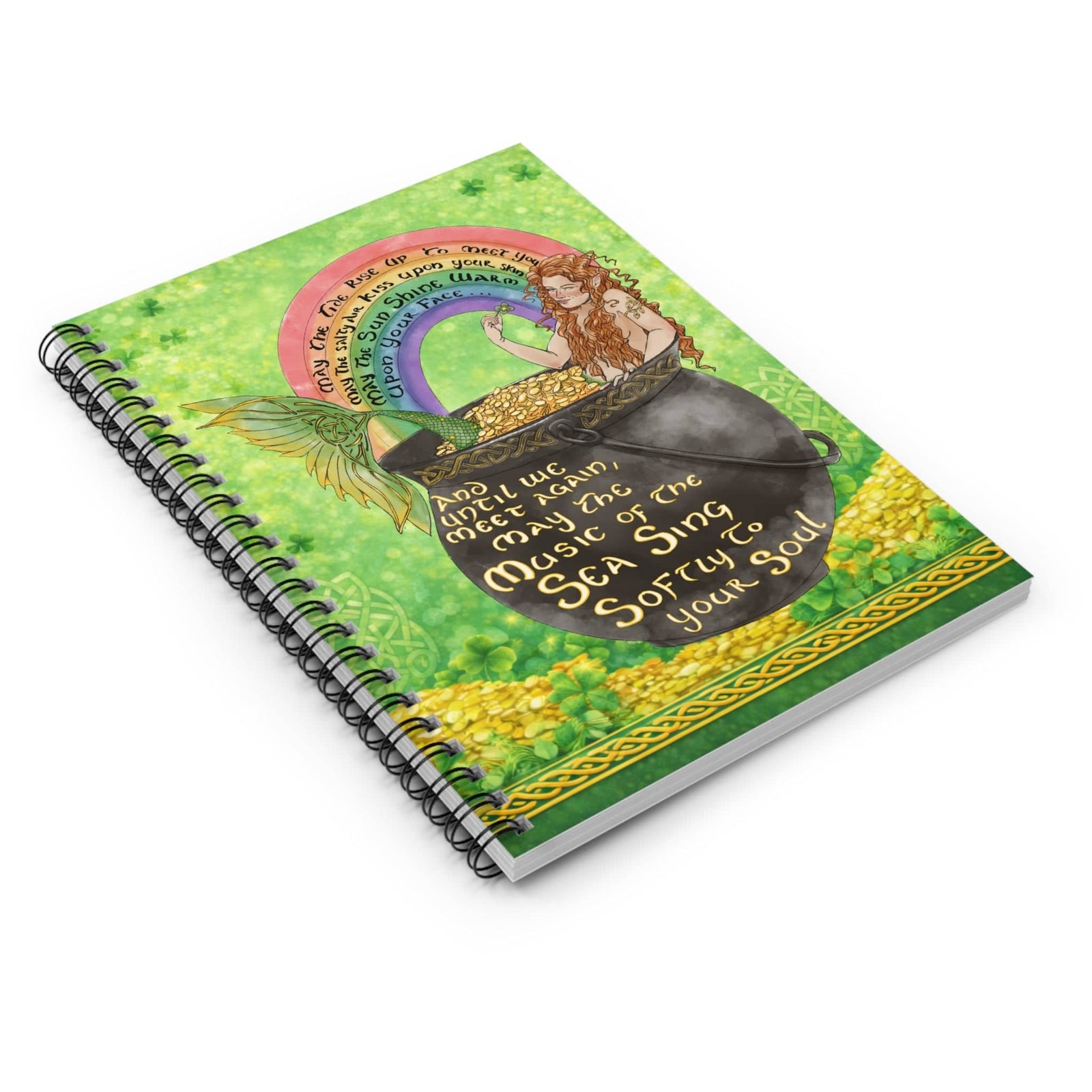 Printify Celtic Mermaid Notebook One Size 33743777138124440930