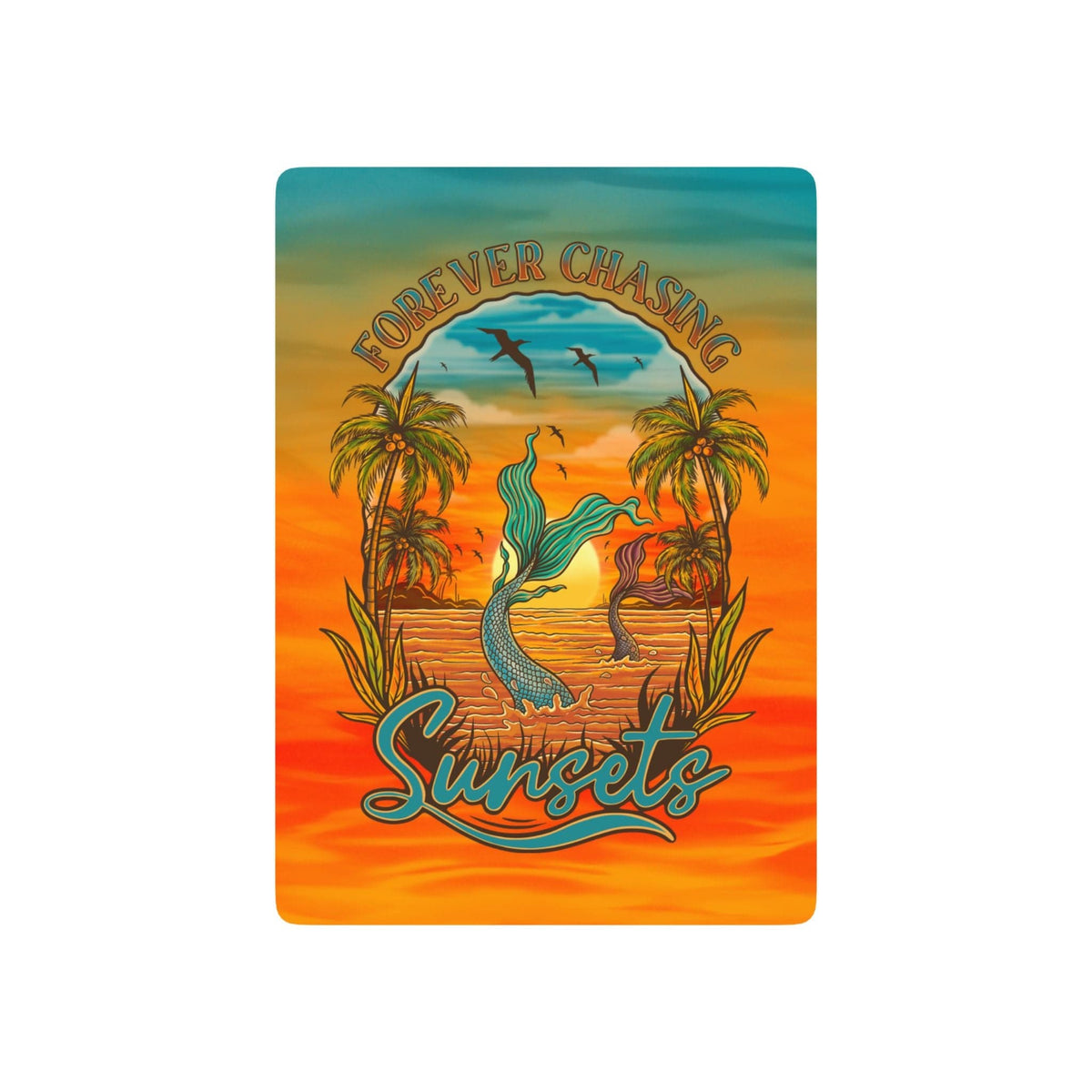 Printify Chasing Sunsets Playing Cards 2.5" x 3.5" 12605326636764349956