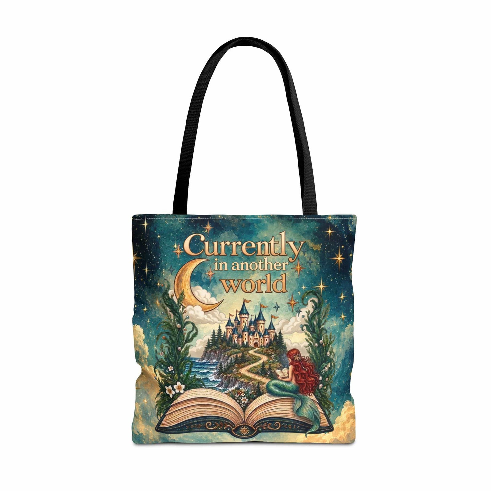 Printify In Another World Fantasy Book Lover Tote Bag 21818896336659756788