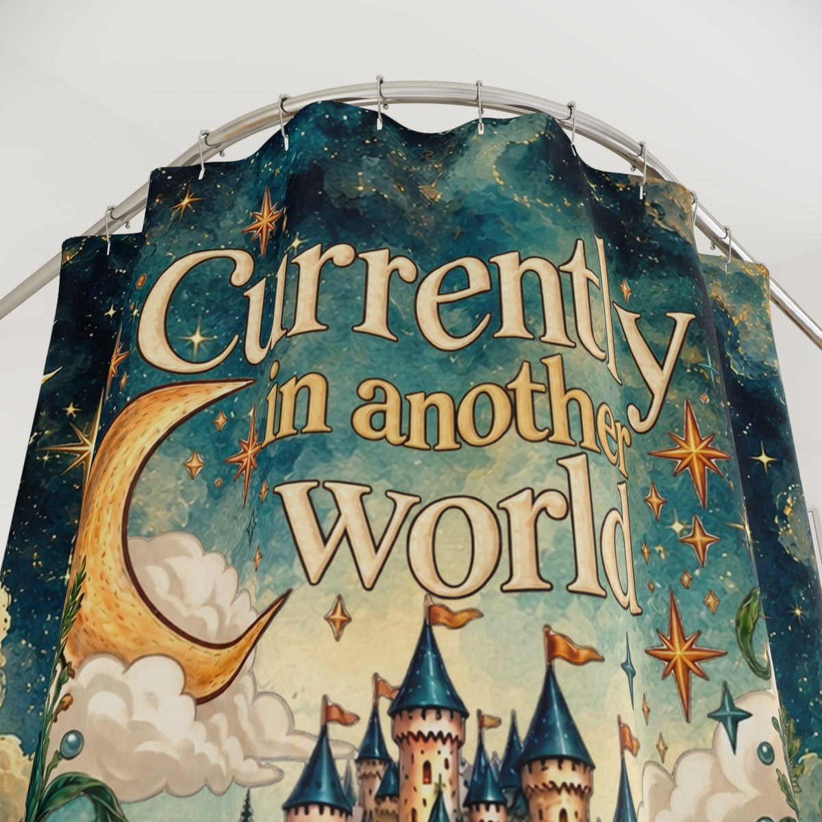 Printify In Another World Shower Curtain 71" × 74" 91490166341993115601