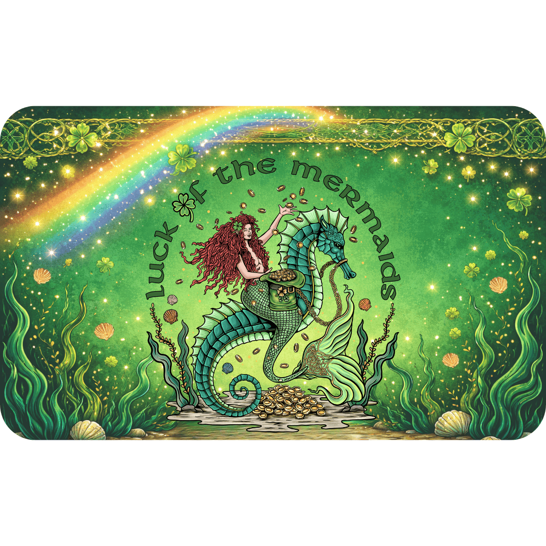 Printify Luck of the Mermaids Doormat 18'' × 30'' 30171199929512814965