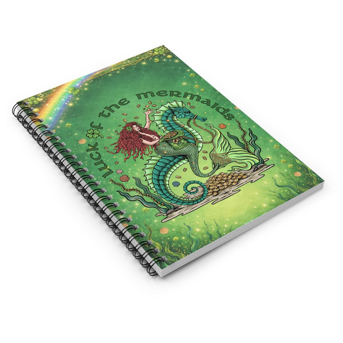 Printify Luck of the Mermaids Notebook One Size 26955102436686877103
