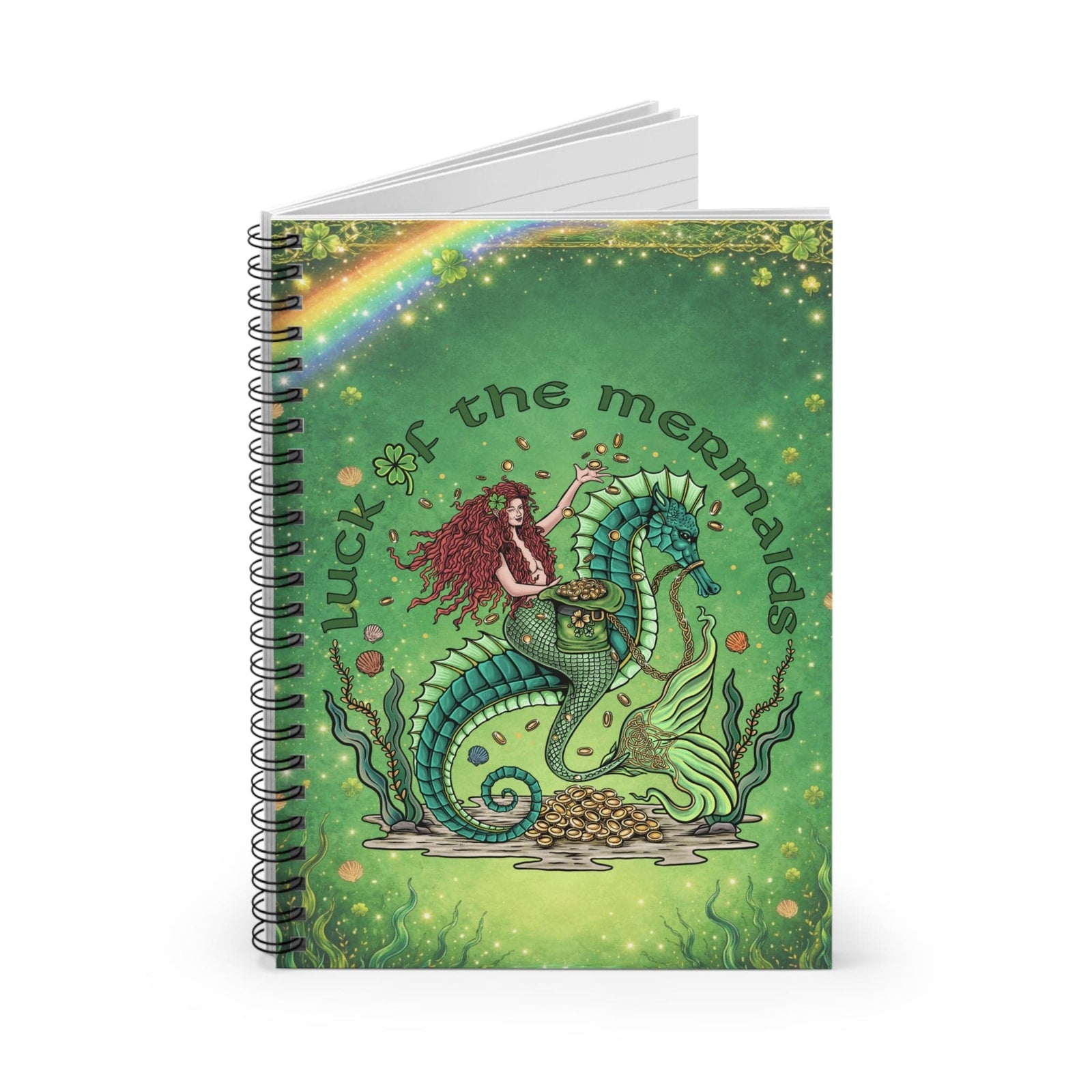 Printify Luck of the Mermaids Notebook One Size 26955102436686877103