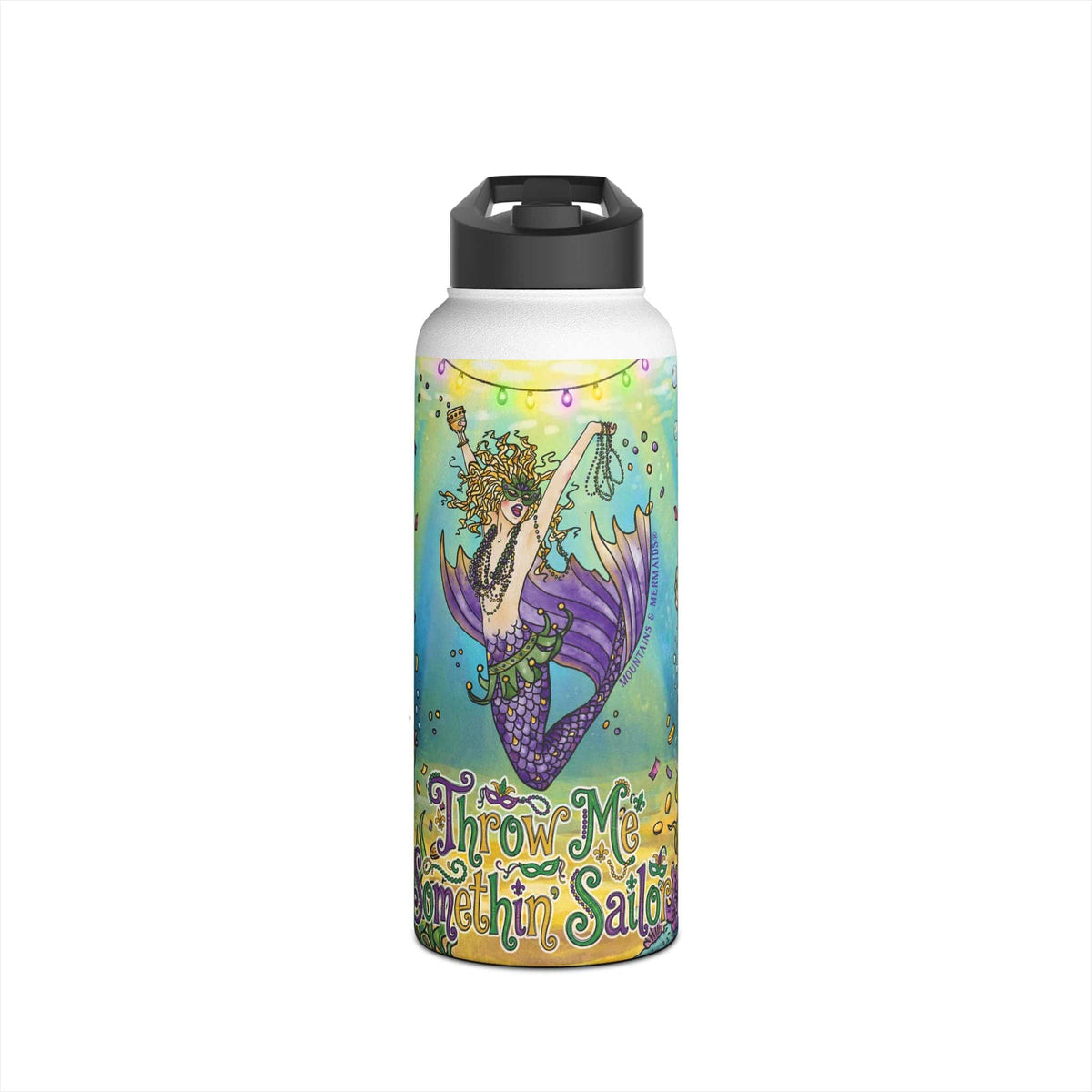Printify Mardi Gras Sailor 32 oz Water Bottle 32oz / White 20918904412785240376