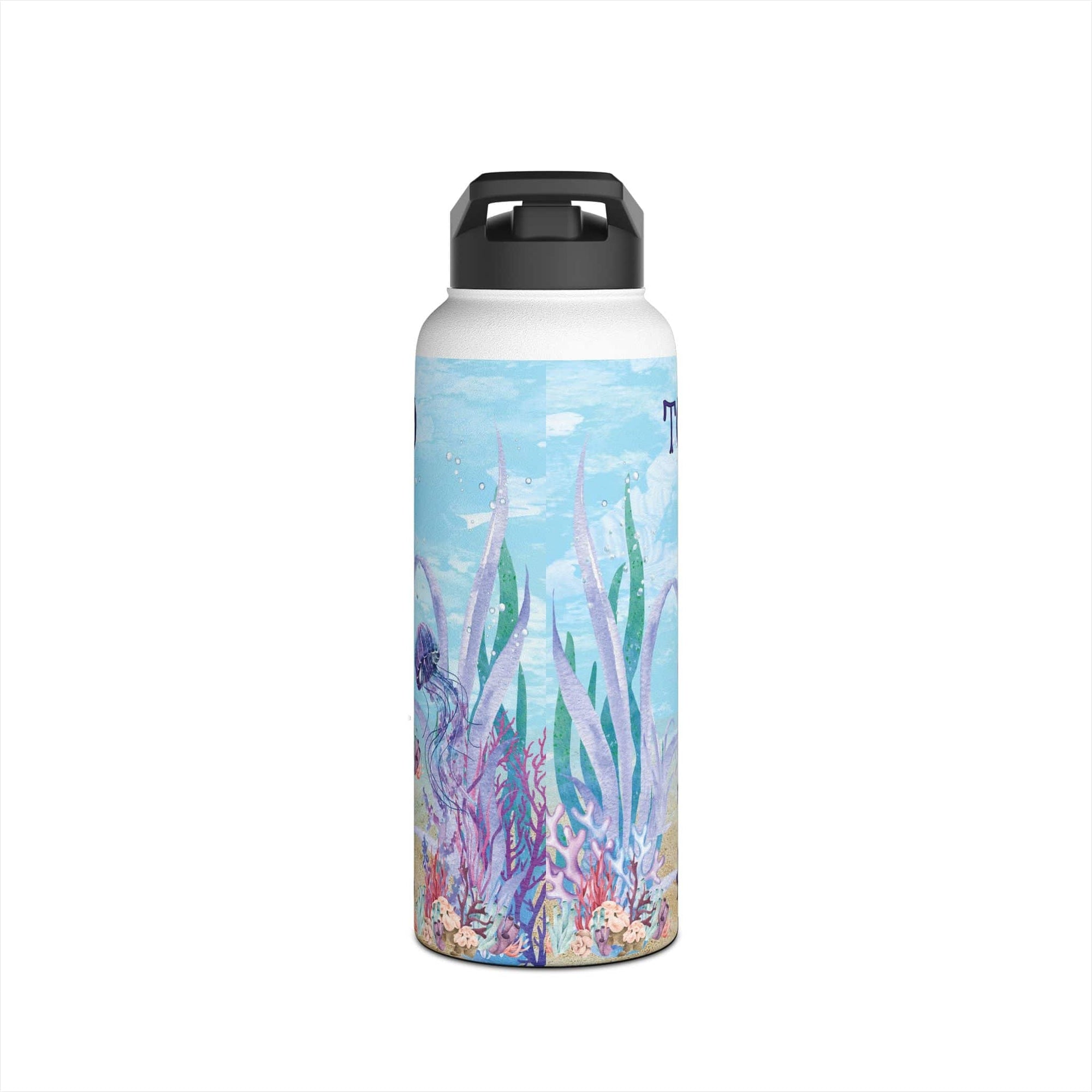 Printify Ocean Soul 32oz Stainless Steel Water Bottle 32oz / White 16021160106673394677