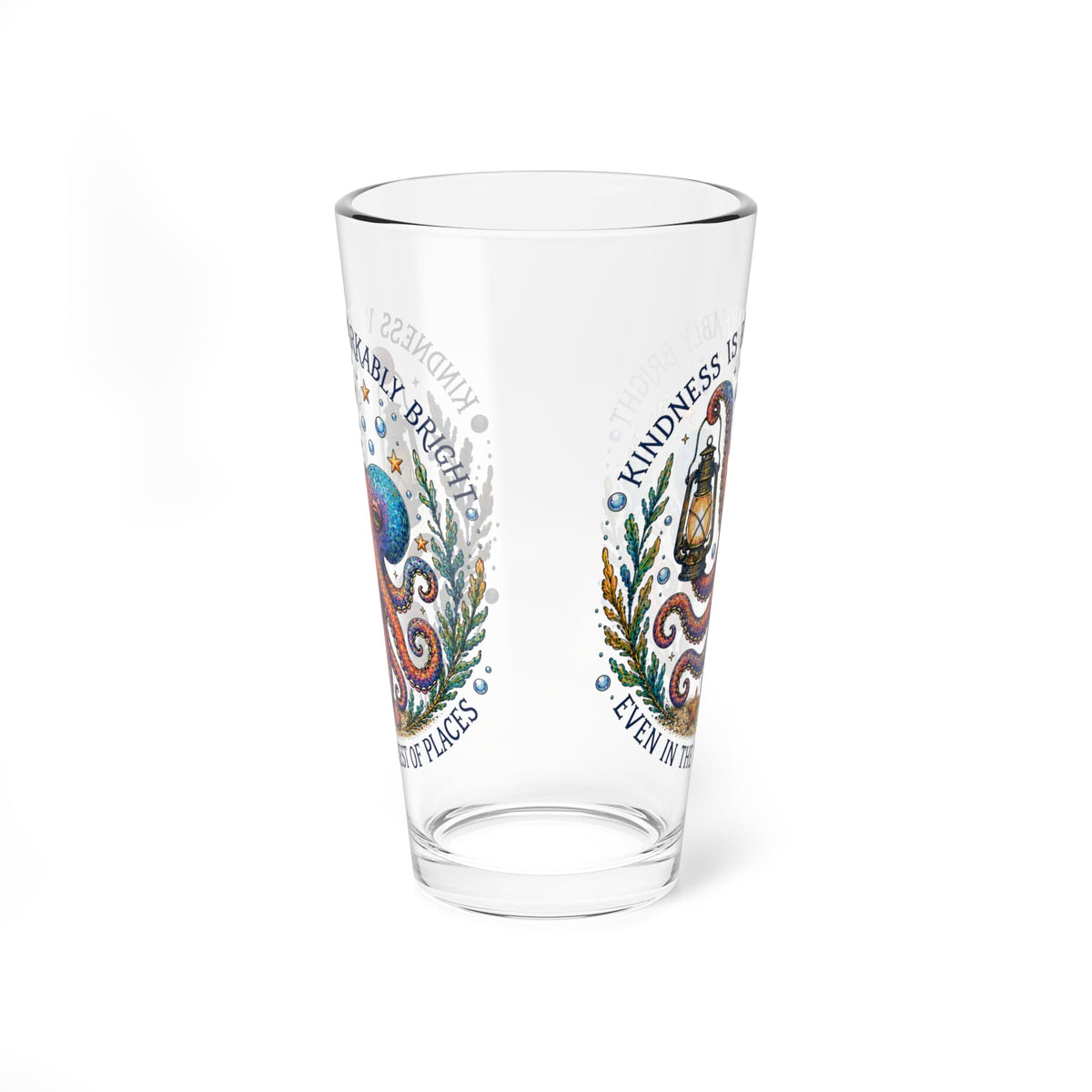 Printify Remarkably Kind 16oz Pint Glass 16oz 23449509875501654521