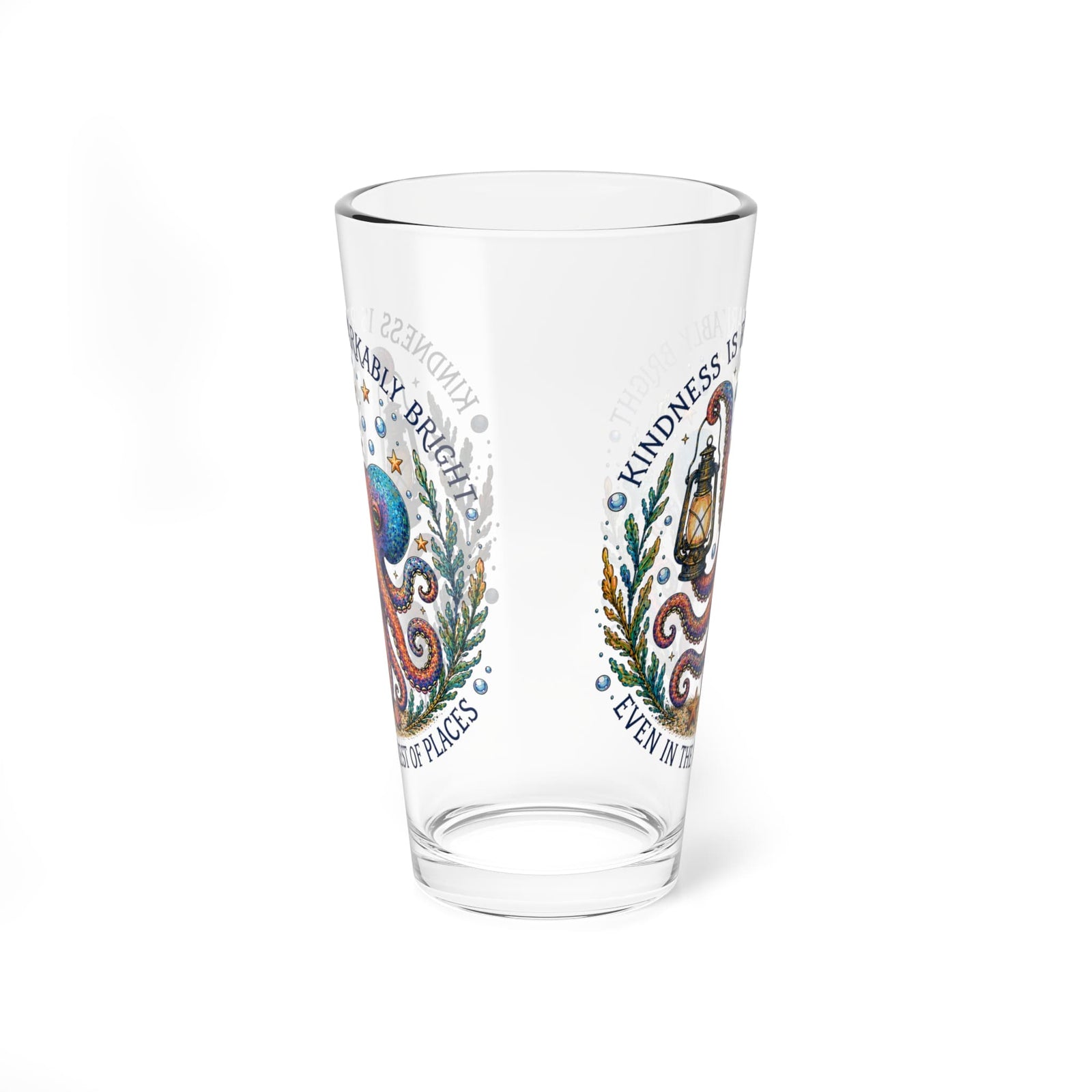Printify Remarkably Kind 16oz Pint Glass 16oz 23449509875501654521