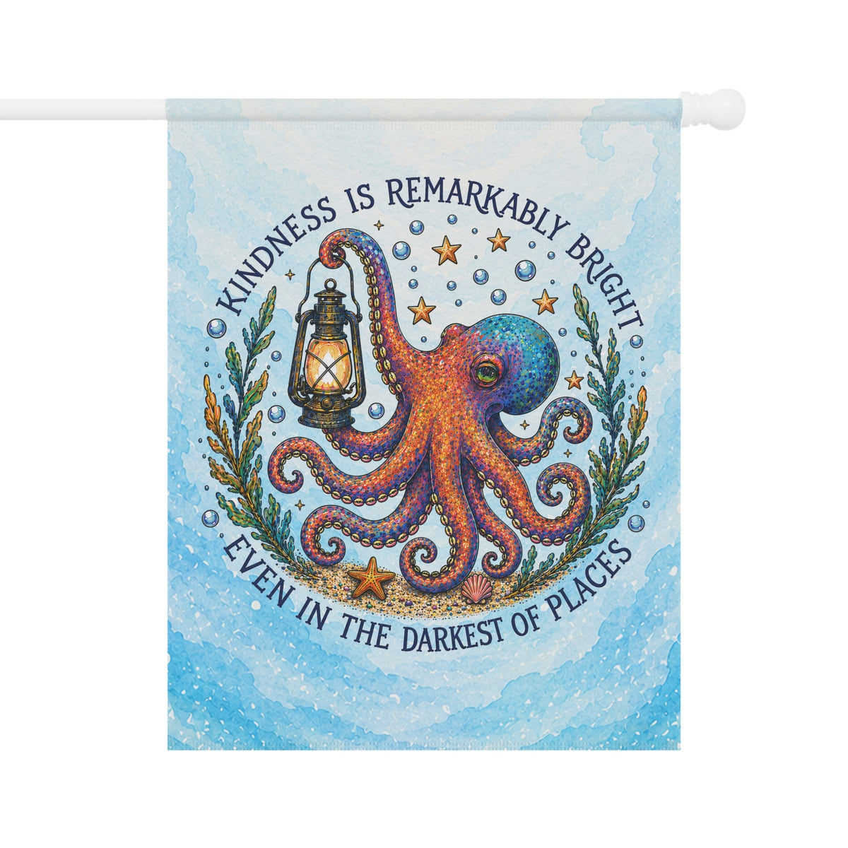 Printify Remarkably Kind  Decorative House Banner 24.5'' × 32'' 12106823617096481348