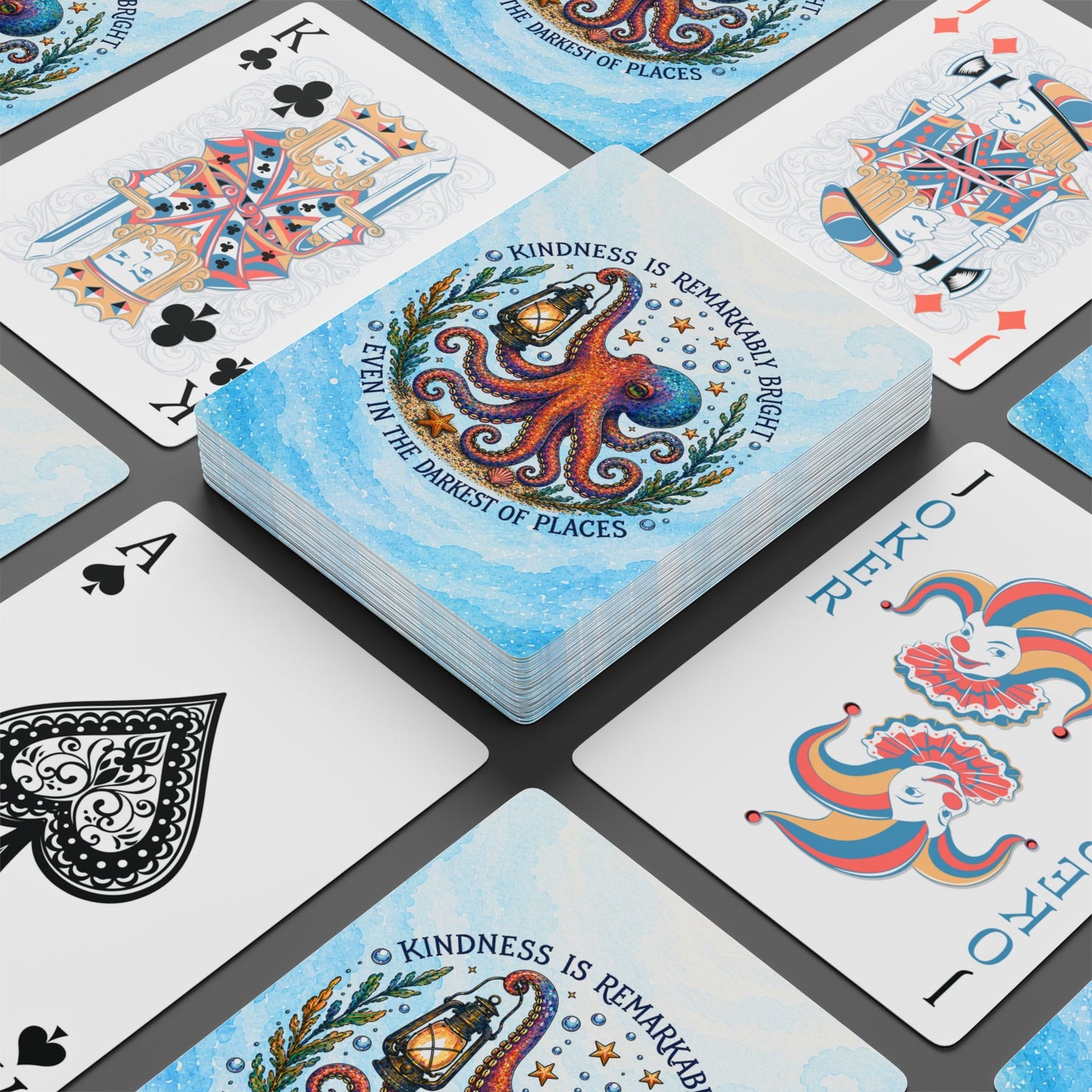 Printify Remarkably Kind Playing Cards 2.5" x 3.5" / White / Semi Glossy 29039877229977401468