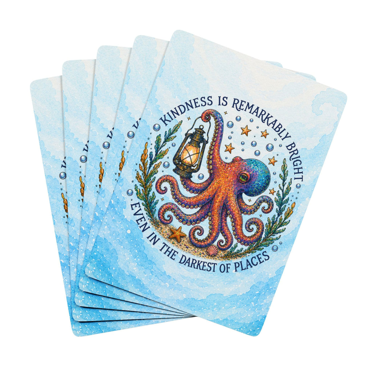 Printify Remarkably Kind Playing Cards 2.5" x 3.5" / White / Semi Glossy 29039877229977401468