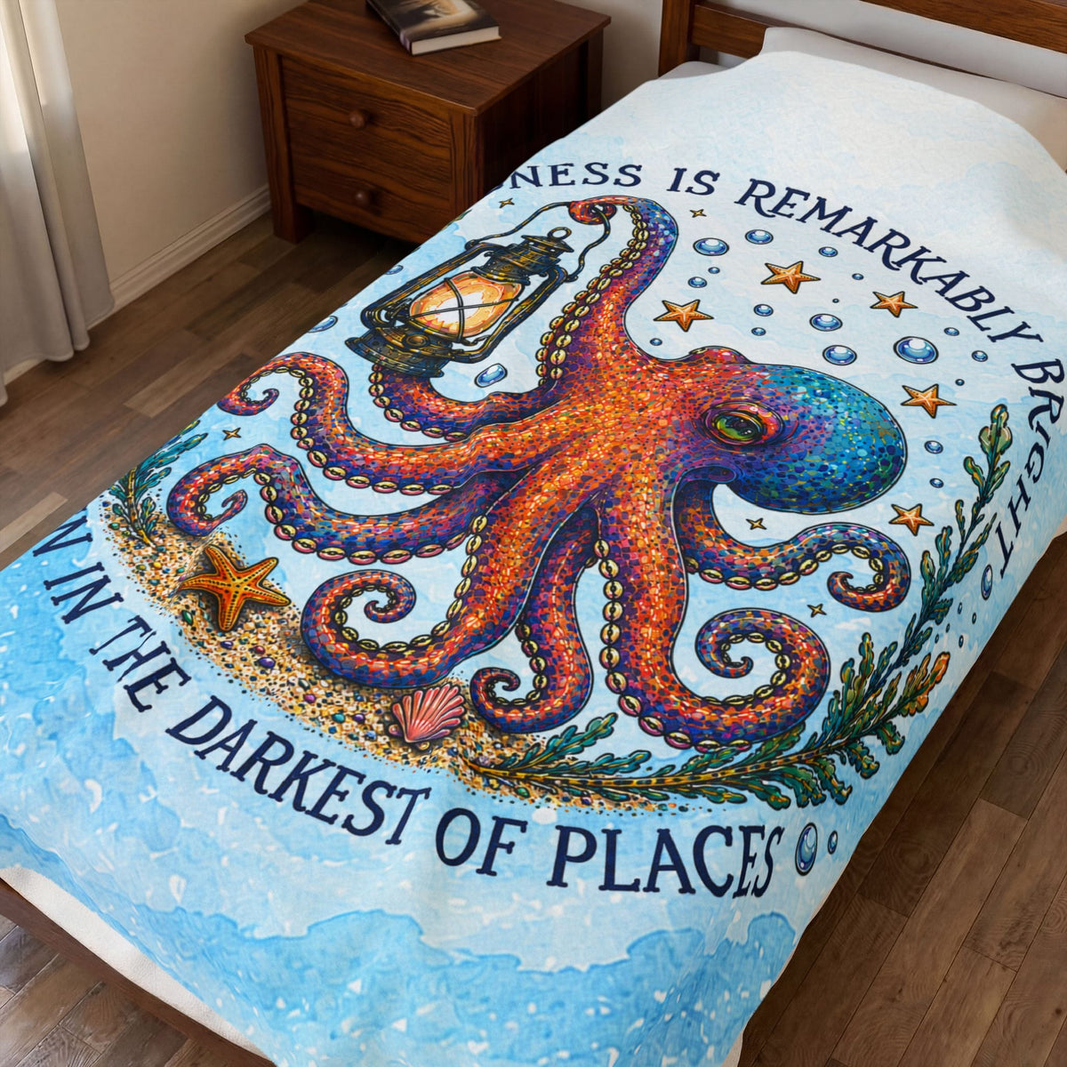 Printify Remarkably Kind Plush Blanket