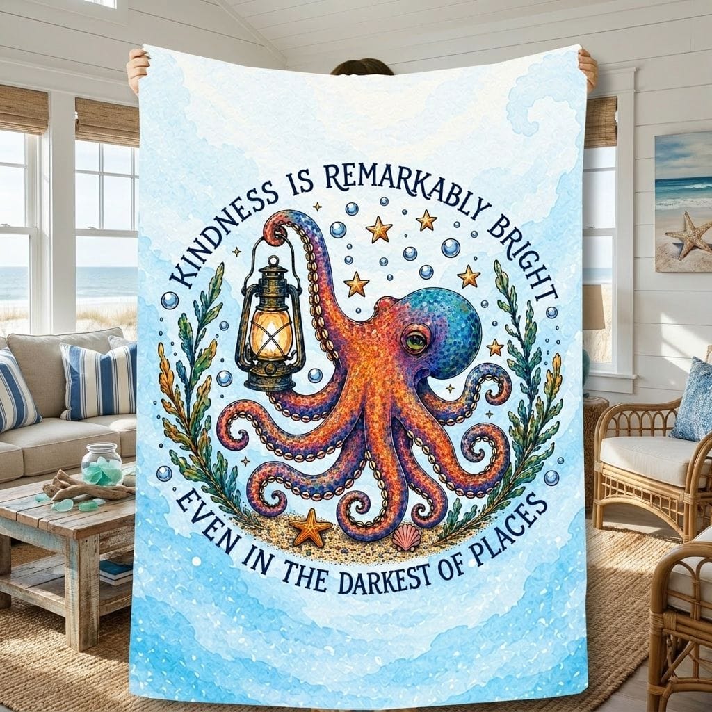 Printify Remarkably Kind Plush Blanket