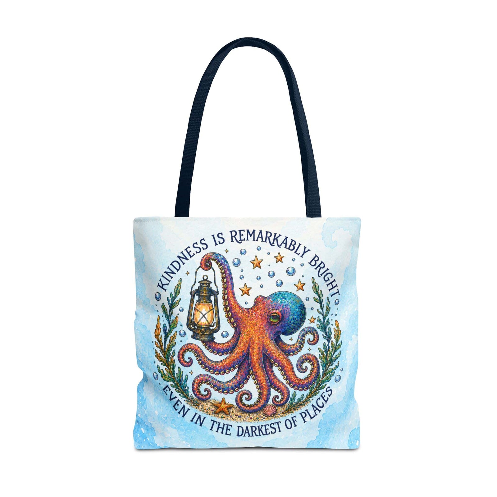 Printify Remarkably Kind Tote Bag 18" × 18'' / Navy 31072568609809411358