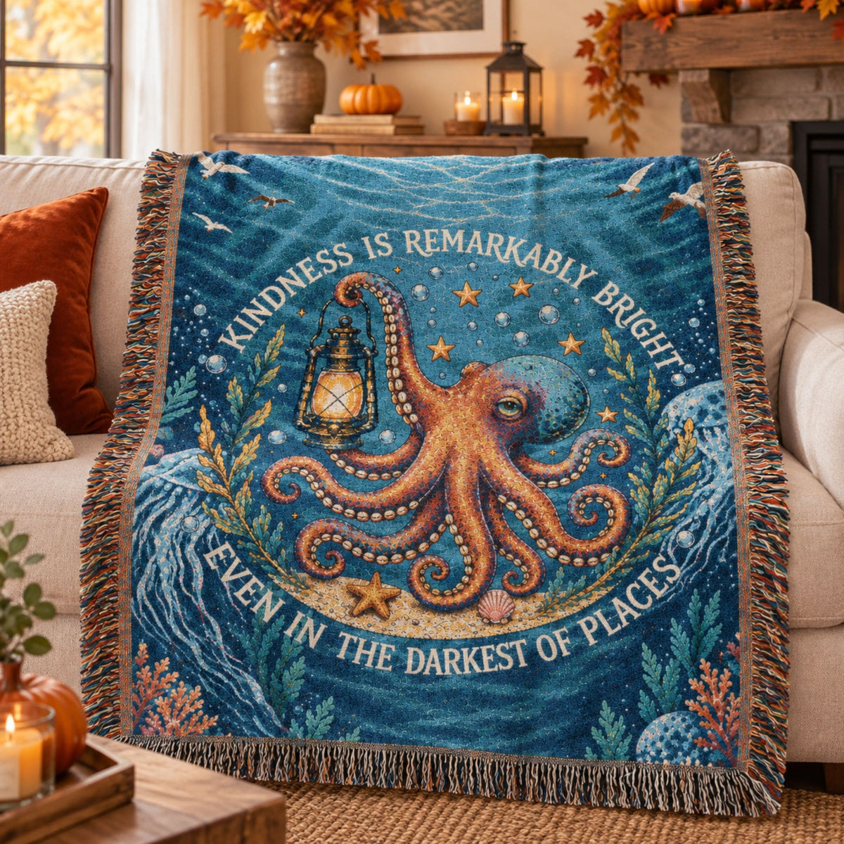 Printify Remarkably Kind Woven Blanket