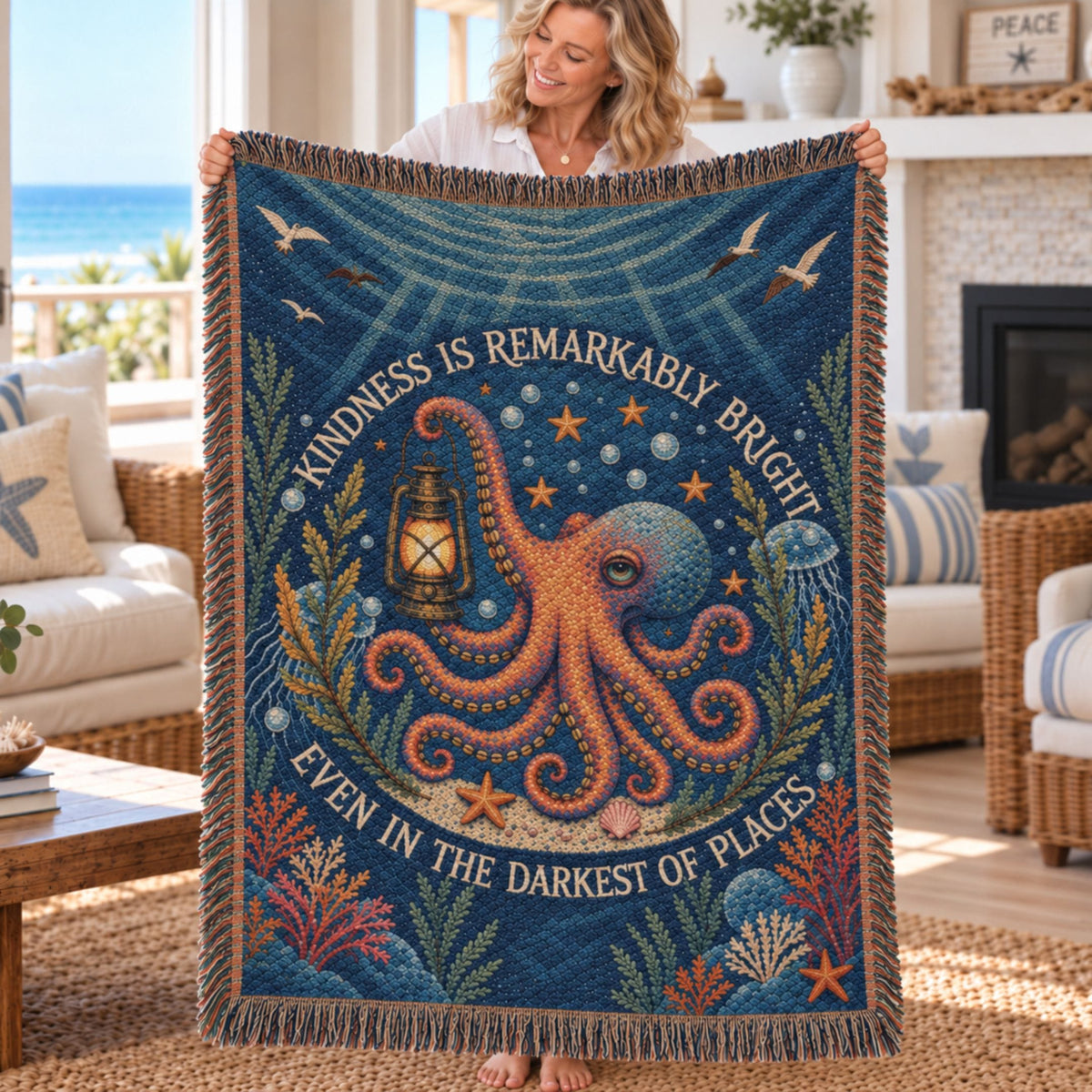 Printify Remarkably Kind Woven Blanket Photo / 52'' × 37'' 23942705891194109938