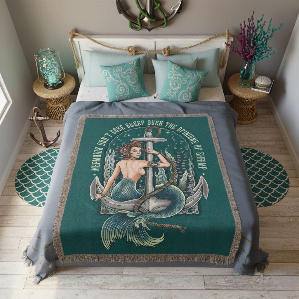 Printify Rosie The Riveter Woven Blanket