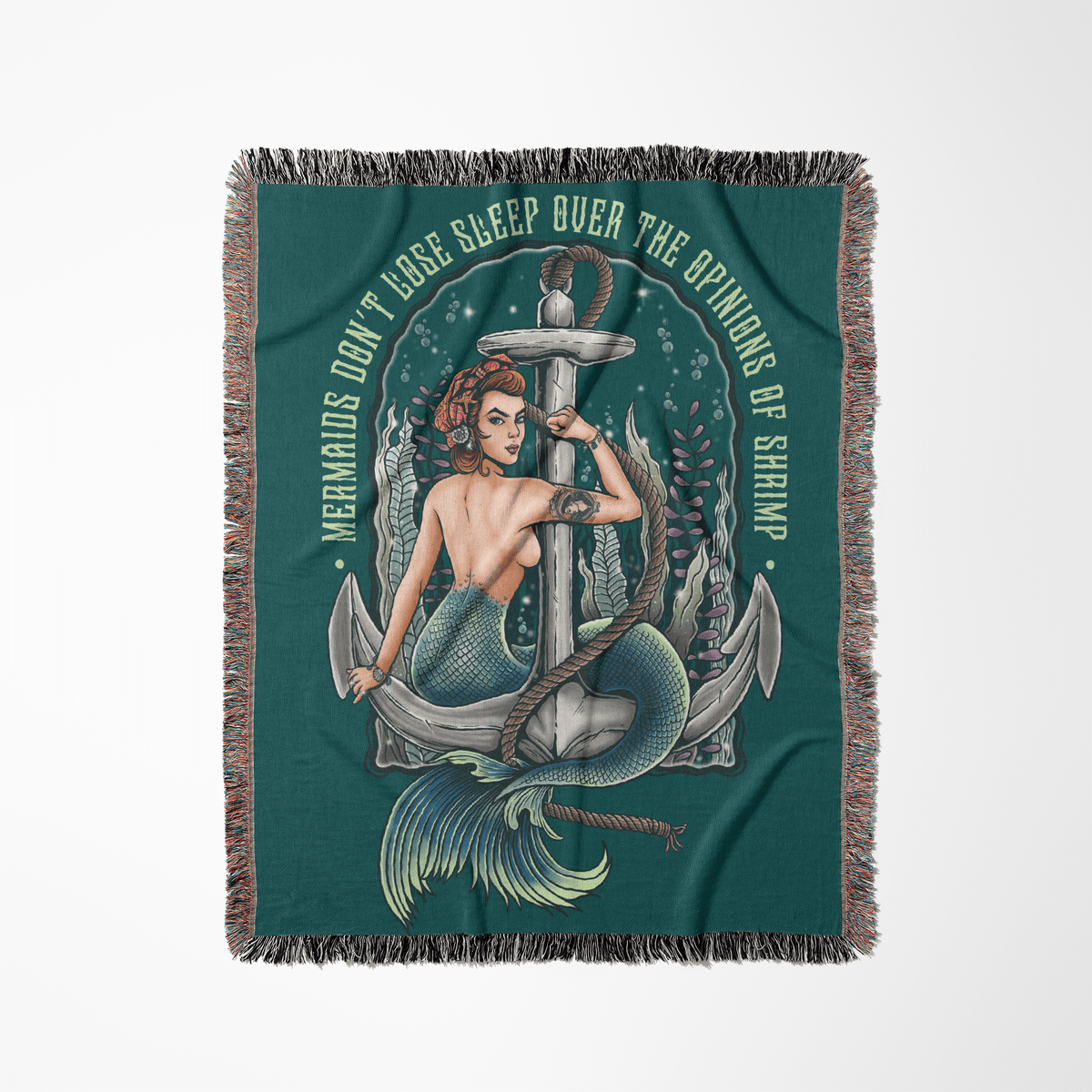 Printify Rosie The Riveter Woven Blanket