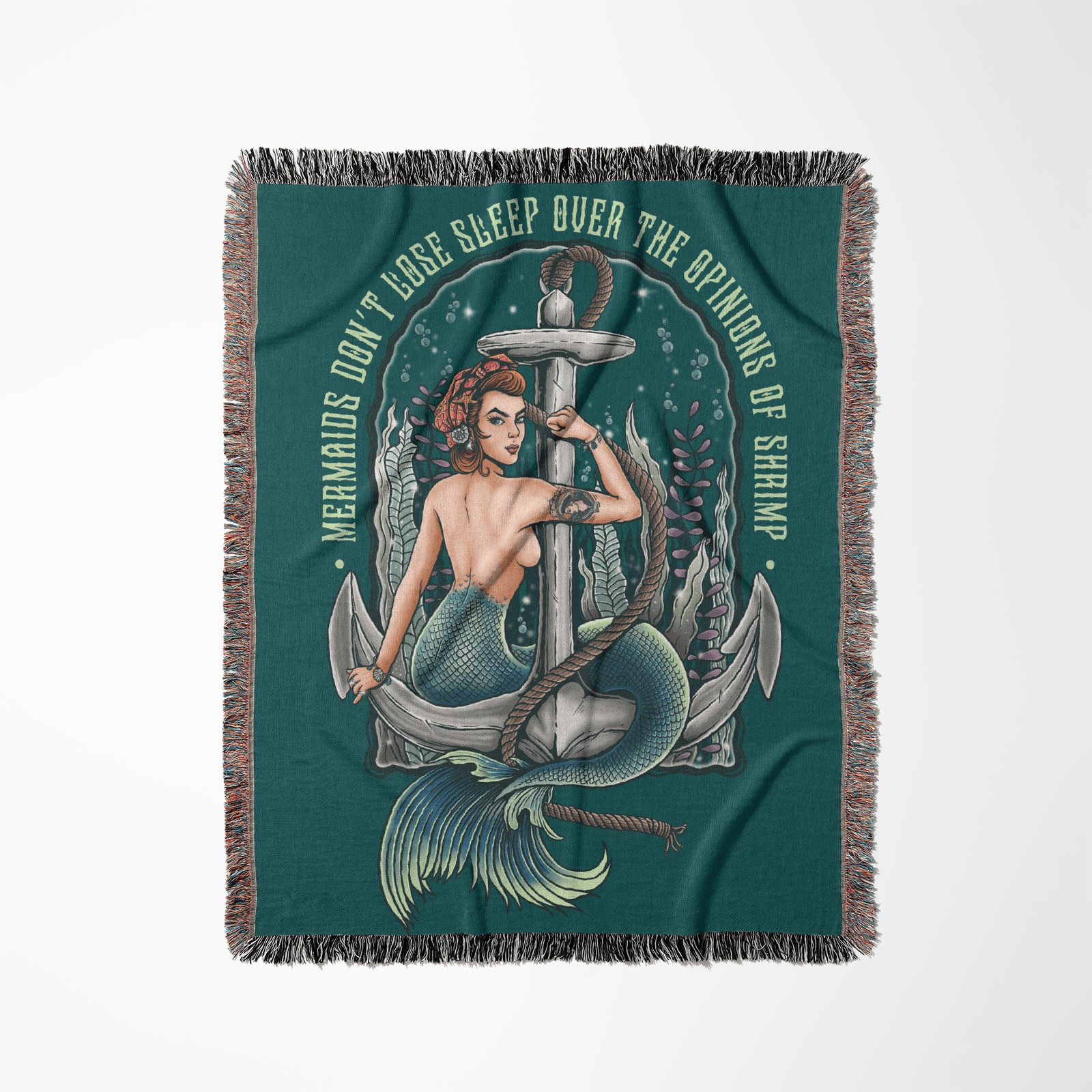 Printify Rosie The Riveter Woven Blanket