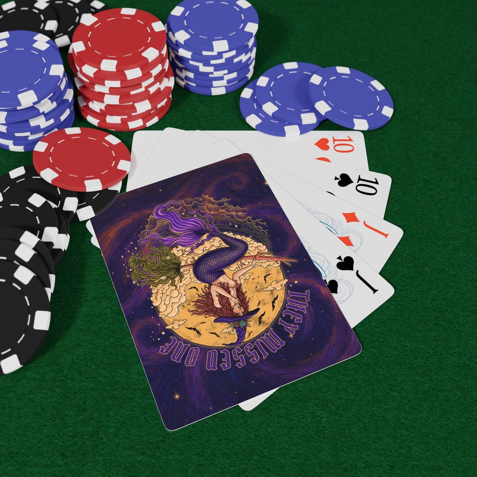 Printify Salem Siren Playing Cards 2.5" x 3.5" 12725603353456761785