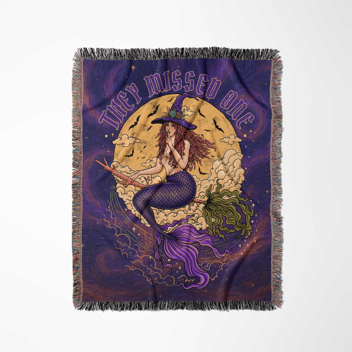 Printify Salem Siren Woven Blanket