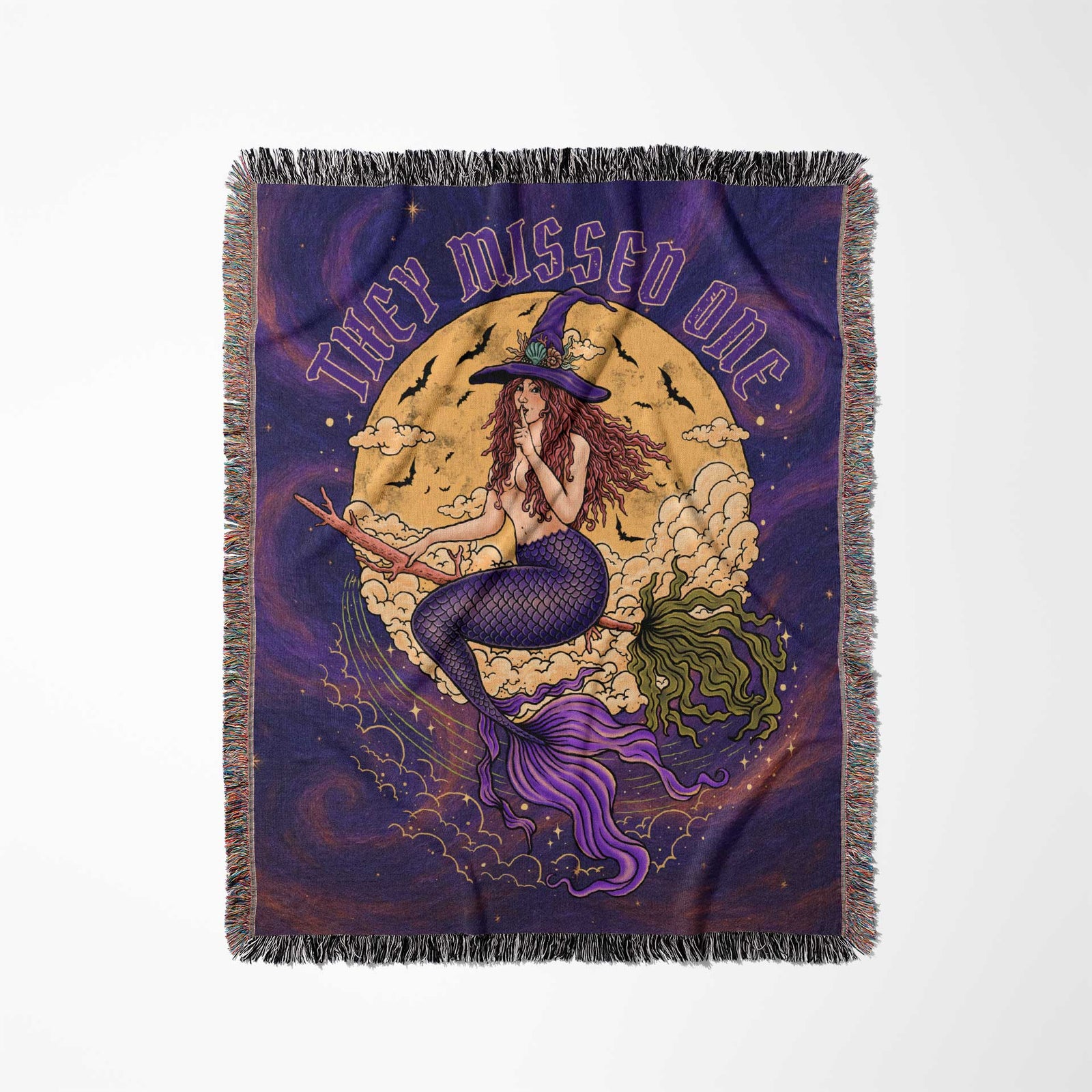 Printify Salem Siren Woven Blanket